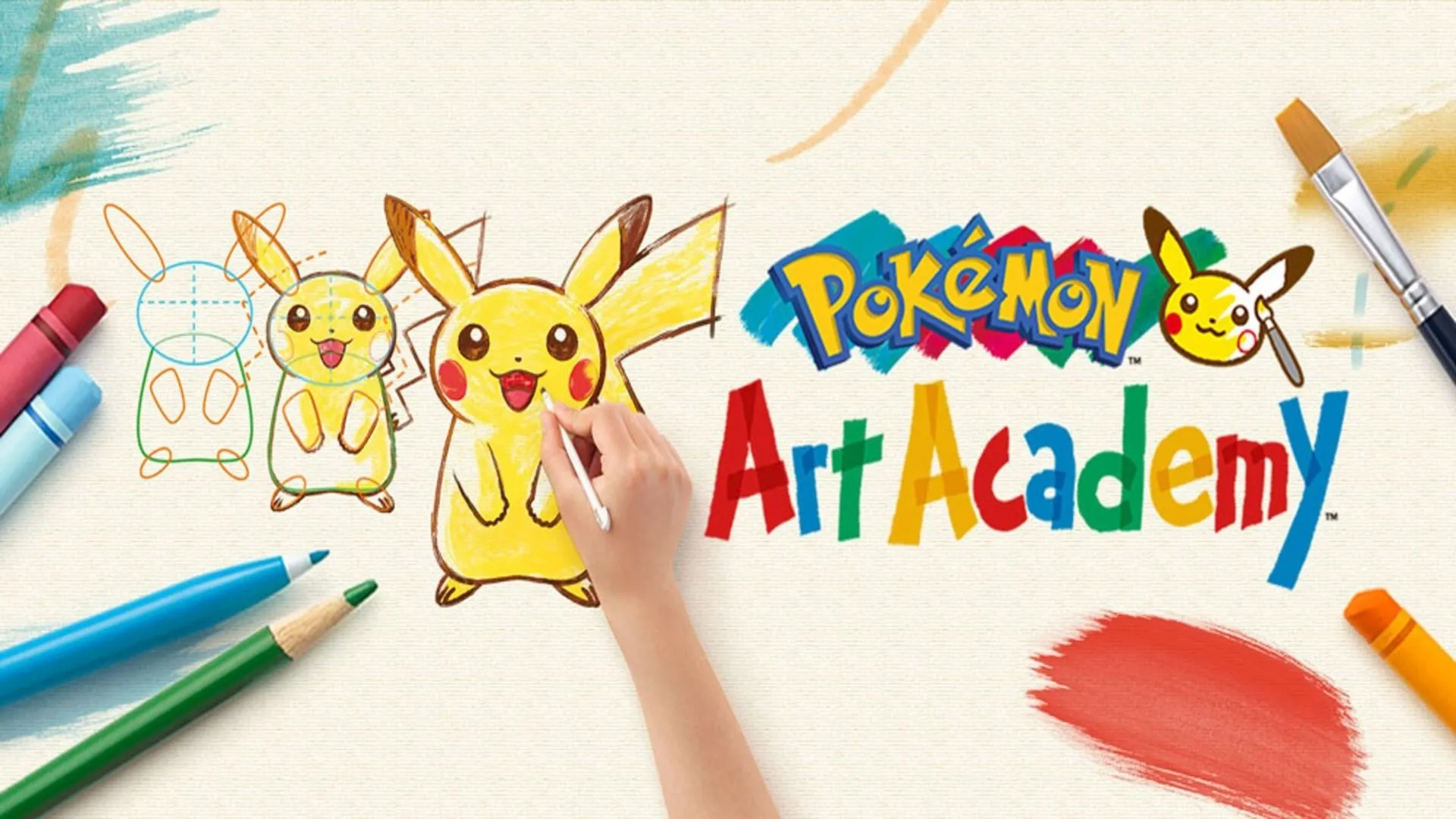 Ảnh bìa game Pokémon Art Academy, một ứng dụng học vẽ trên Nintendo 3DS.