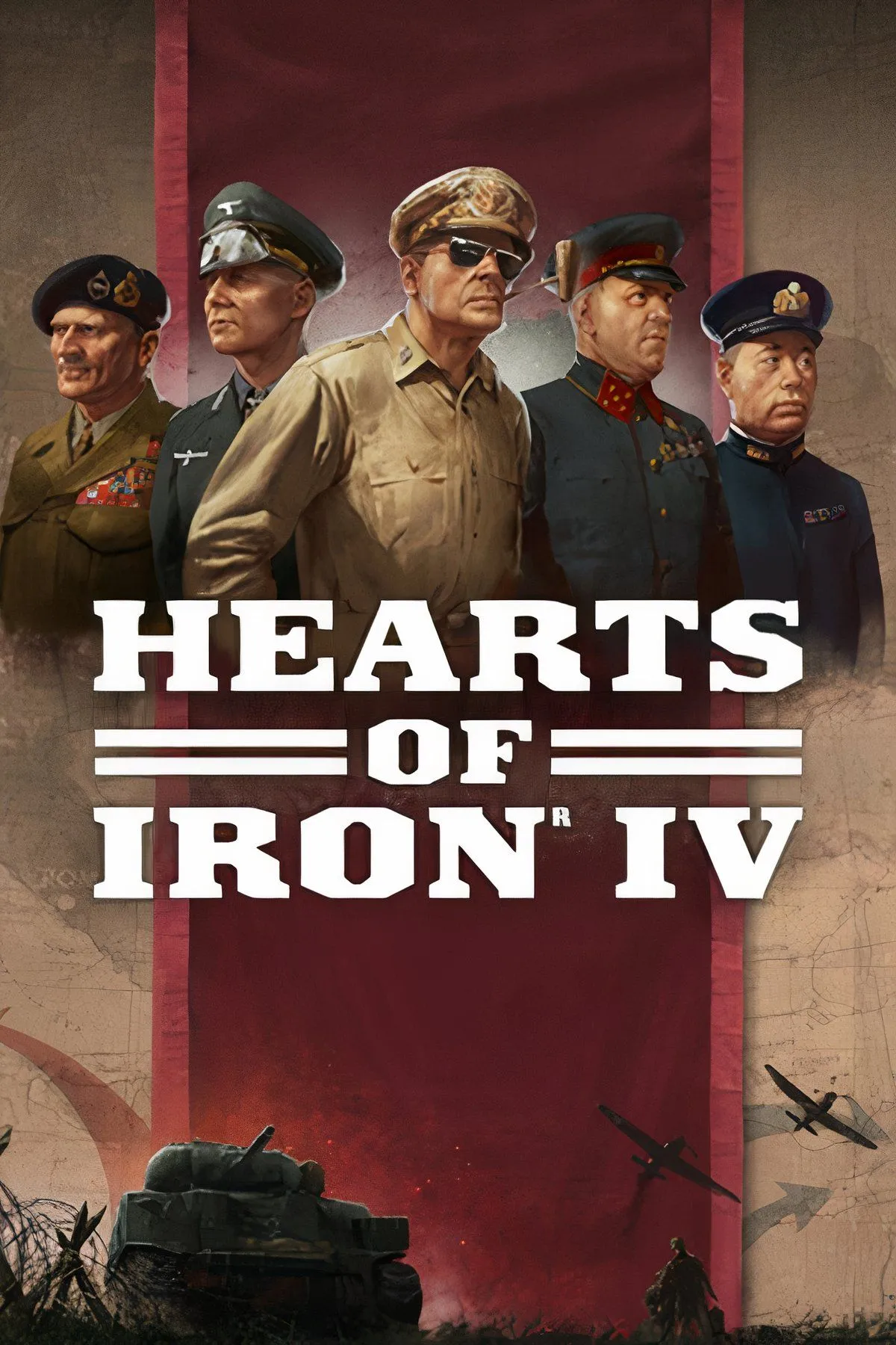 Bản đồ chiến lược thế giới trong game Hearts of Iron IV mô phỏng Thế chiến II.