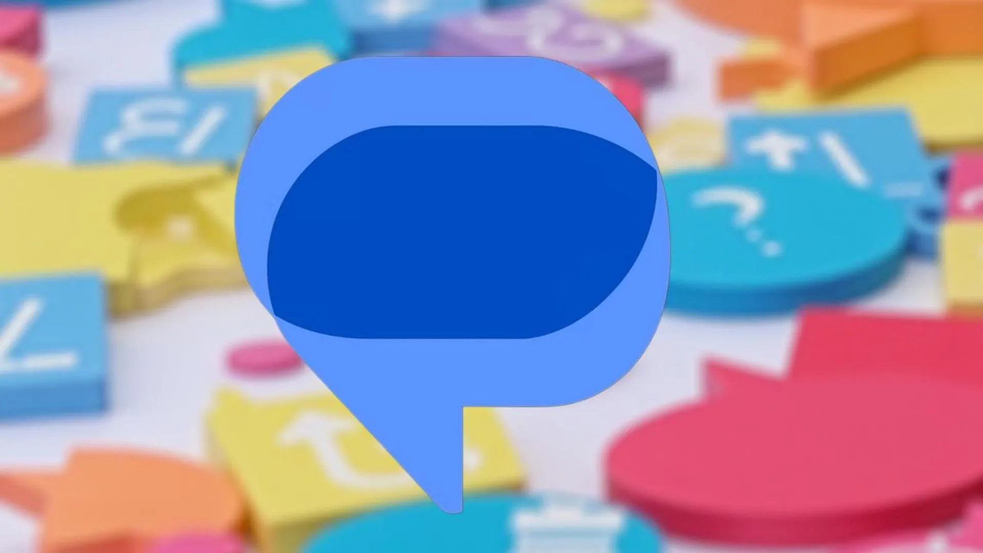 Biểu tượng ứng dụng Google Messages với các tùy chọn màu sắc cá nhân hóa, nhấn mạnh tính năng tùy biến