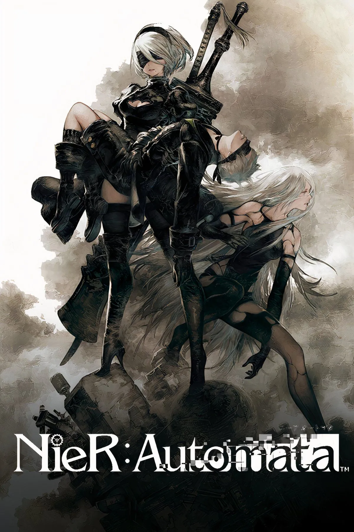 Các android 2B và 9S trong NieR:Automata, tượng trưng cho chiều sâu triết lý của game