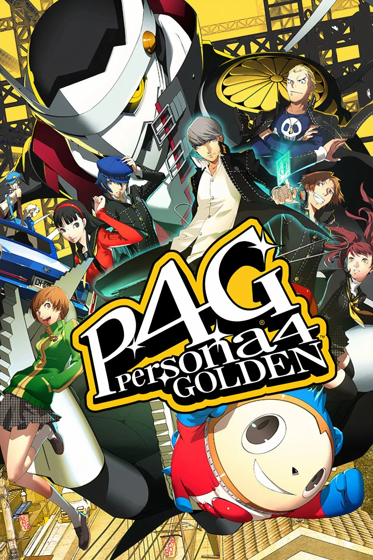 Các nhân vật chính trong Persona 4, thể hiện tương tác xã hội và đời sống học đường
