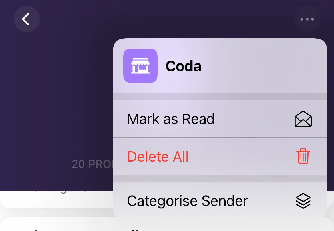 Cách phân loại lại người gửi trong Apple Mail trên iPhone