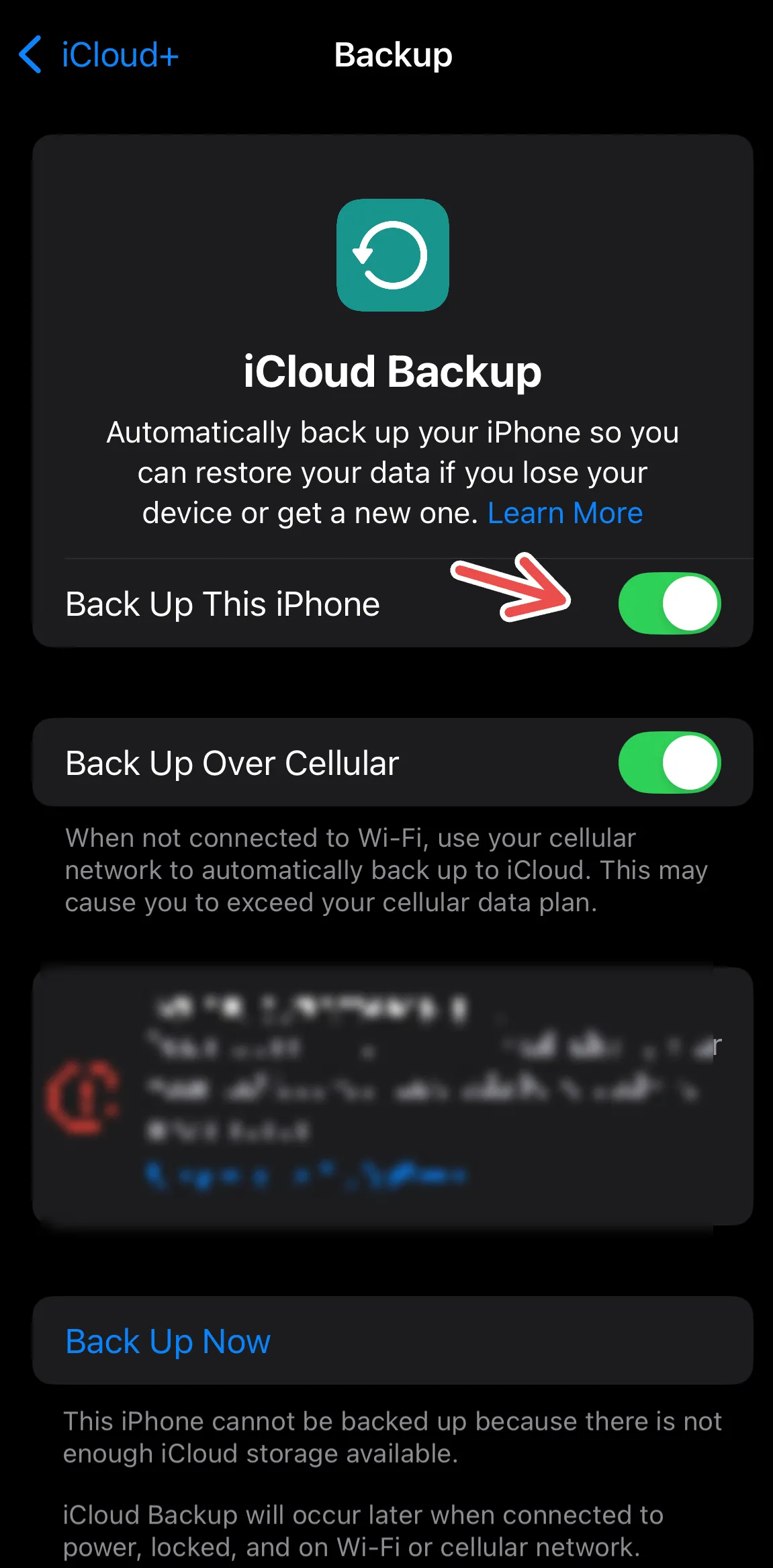 Cài đặt kích hoạt sao lưu iCloud tự động trên iPhone