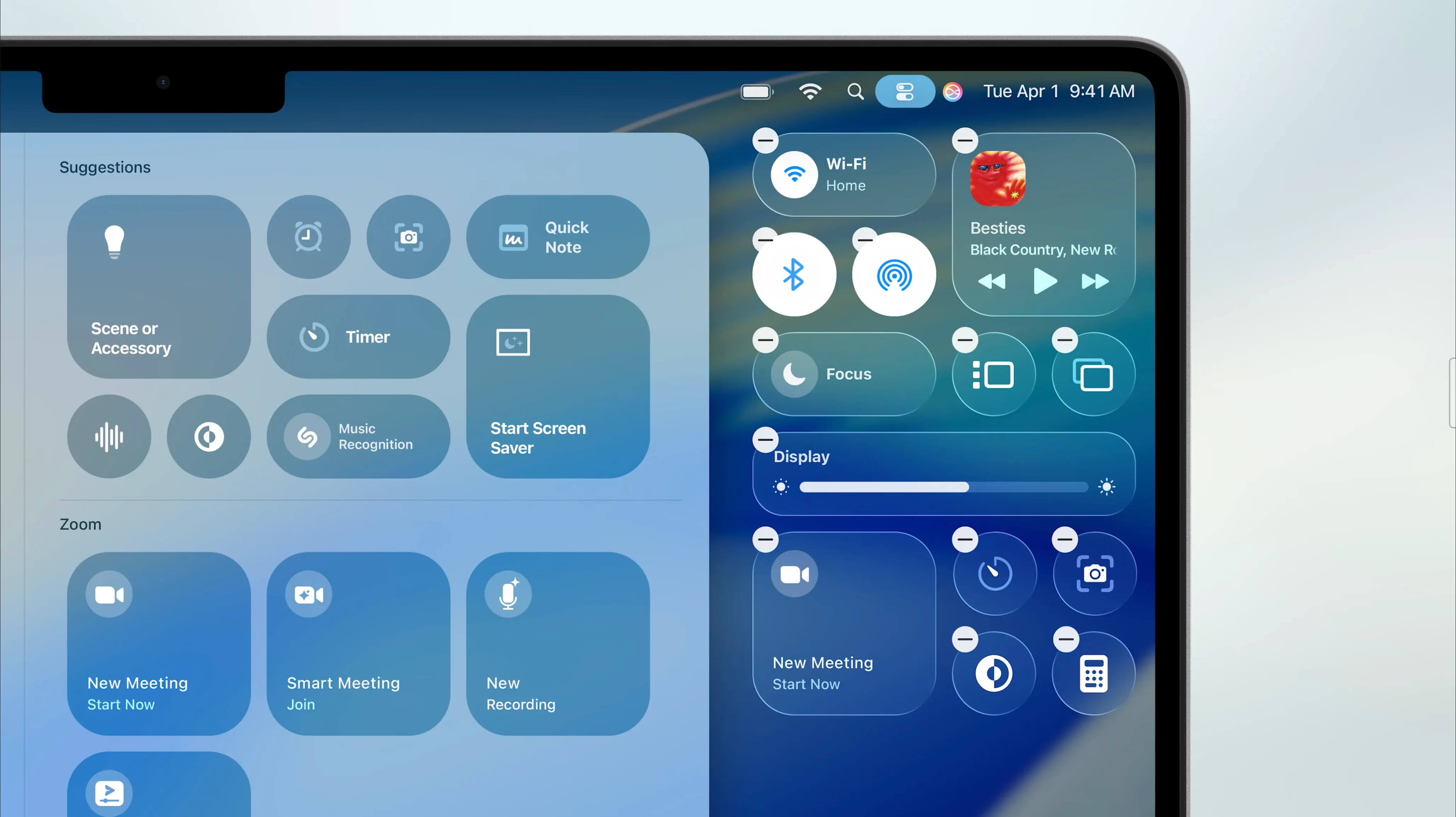 Cải tiến Control Center trên macOS 26 Tahoe