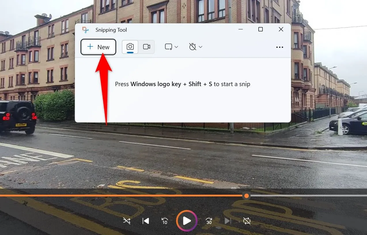 Chụp ảnh màn hình mới bằng Snipping Tool