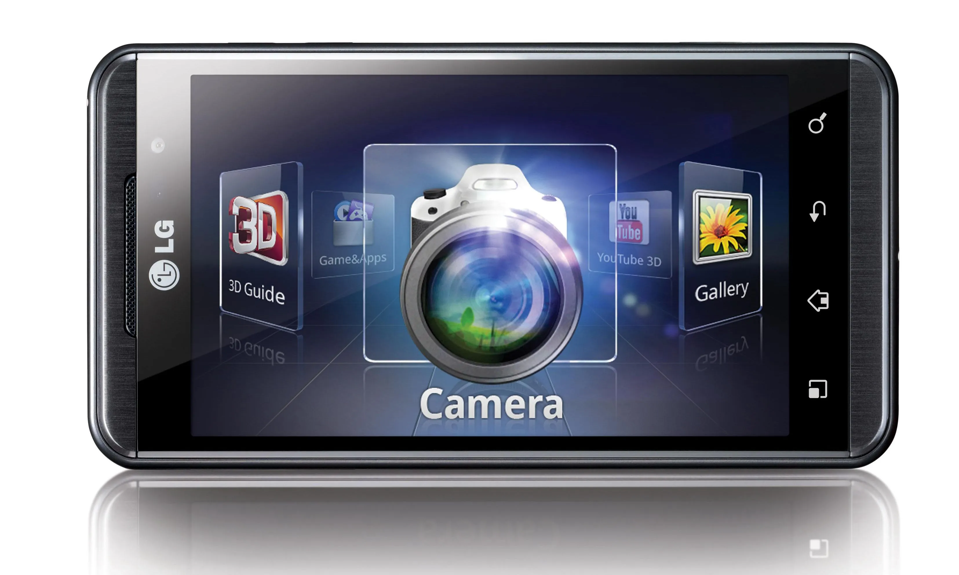 Điện thoại LG Optimus 3D có khả năng hiển thị nội dung 3D không cần kính, chụp ảnh và quay video 3D