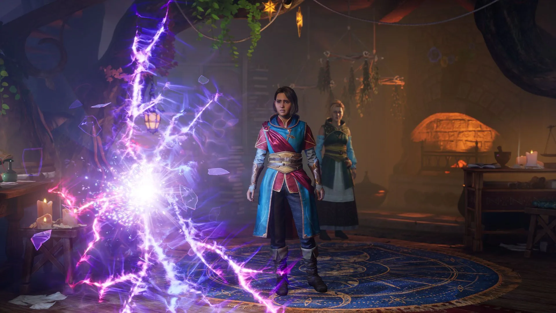 Giao diện gameplay Split Fiction với HUD hiển thị thông tin nhân vật và mục tiêu