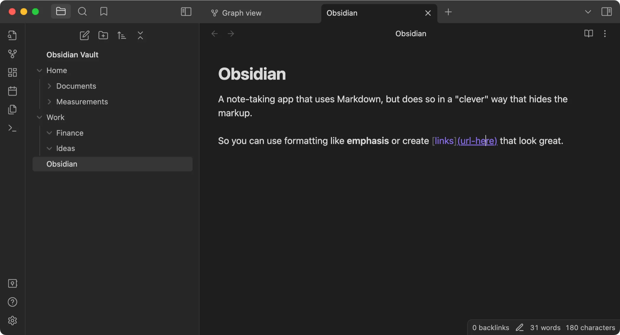 Giao diện Obsidian trên macOS với cấu trúc ghi chú liên kết hai chiều