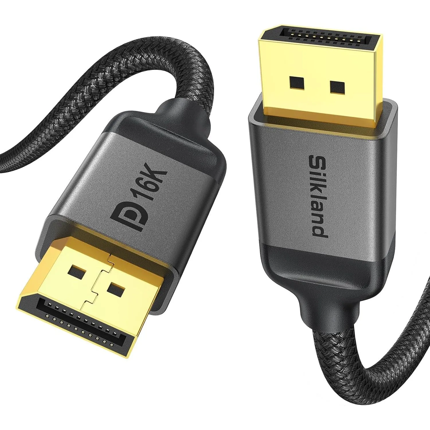 Hai đầu nối cáp DisplayPort thương hiệu Silkland