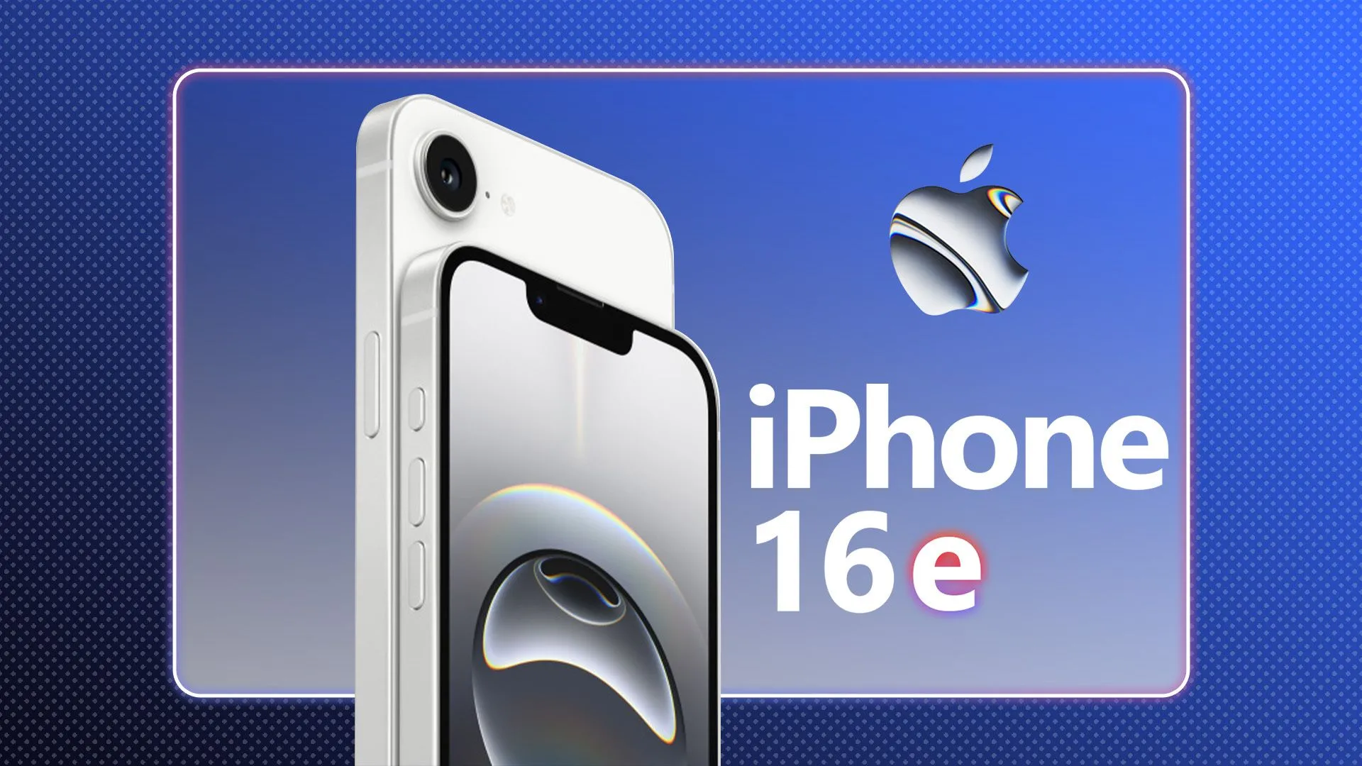 Hình ảnh iPhone 16e với logo Apple, biểu tượng của sự đổi mới trong modem di động C1