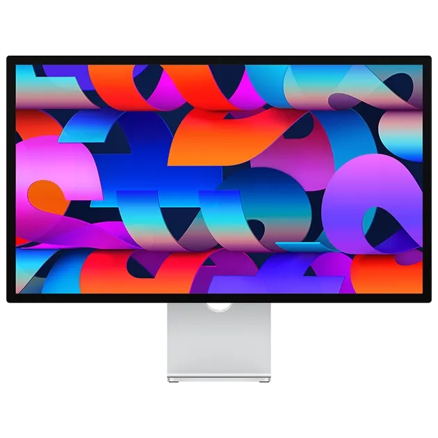 Màn hình Apple Studio Display, một lựa chọn phổ biến cho người dùng Mac với kết nối Thunderbolt