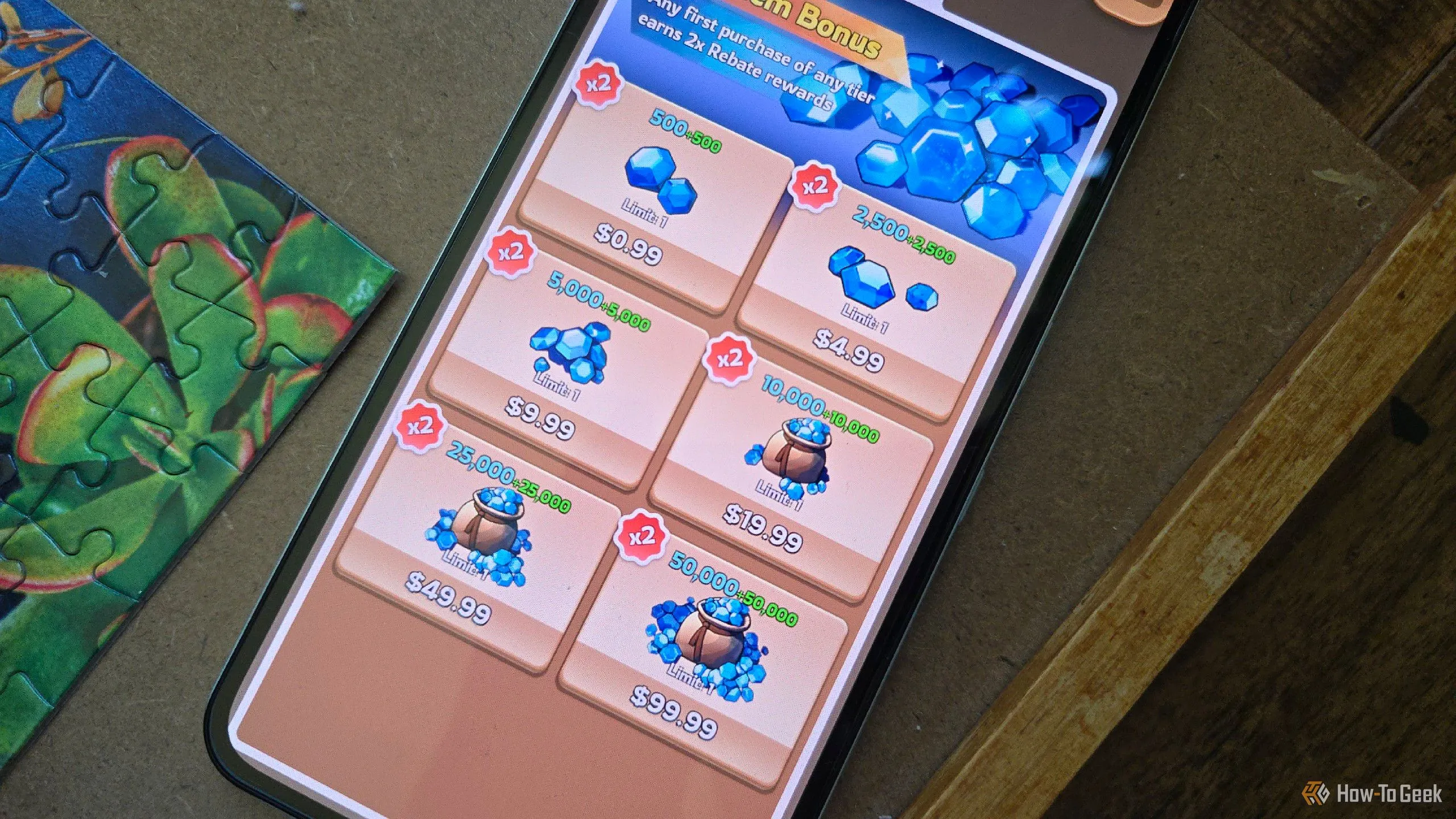 Màn hình điện thoại hiển thị giao dịch siêu nhỏ (microtransaction) trong game Kingshot, nơi người chơi phải trả tiền thật để mua vật phẩm ảo hoặc tiến bộ nhanh hơn.