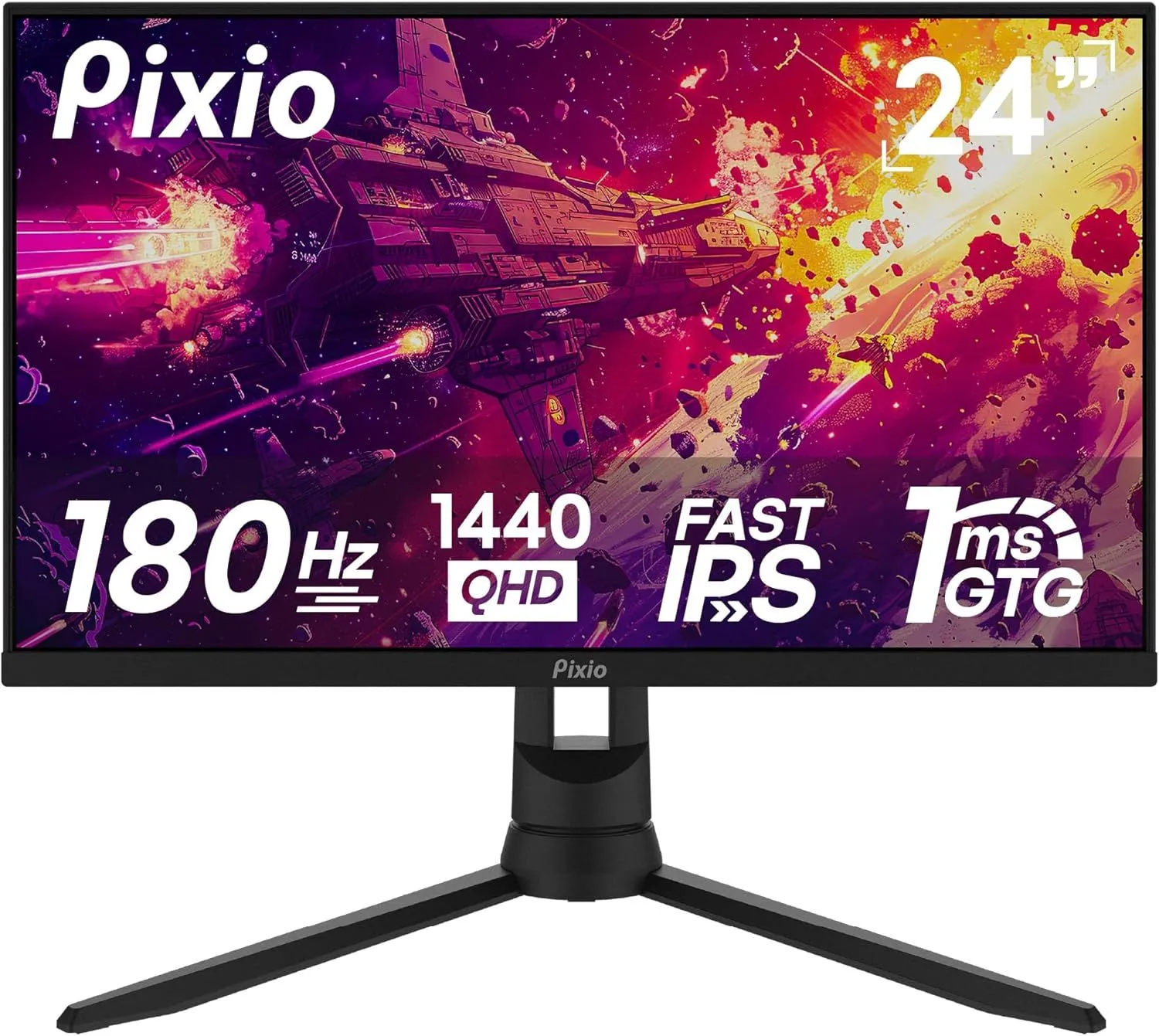 Màn hình gaming Pixio PX24Q PRO 24 inch độ phân giải 1440p.