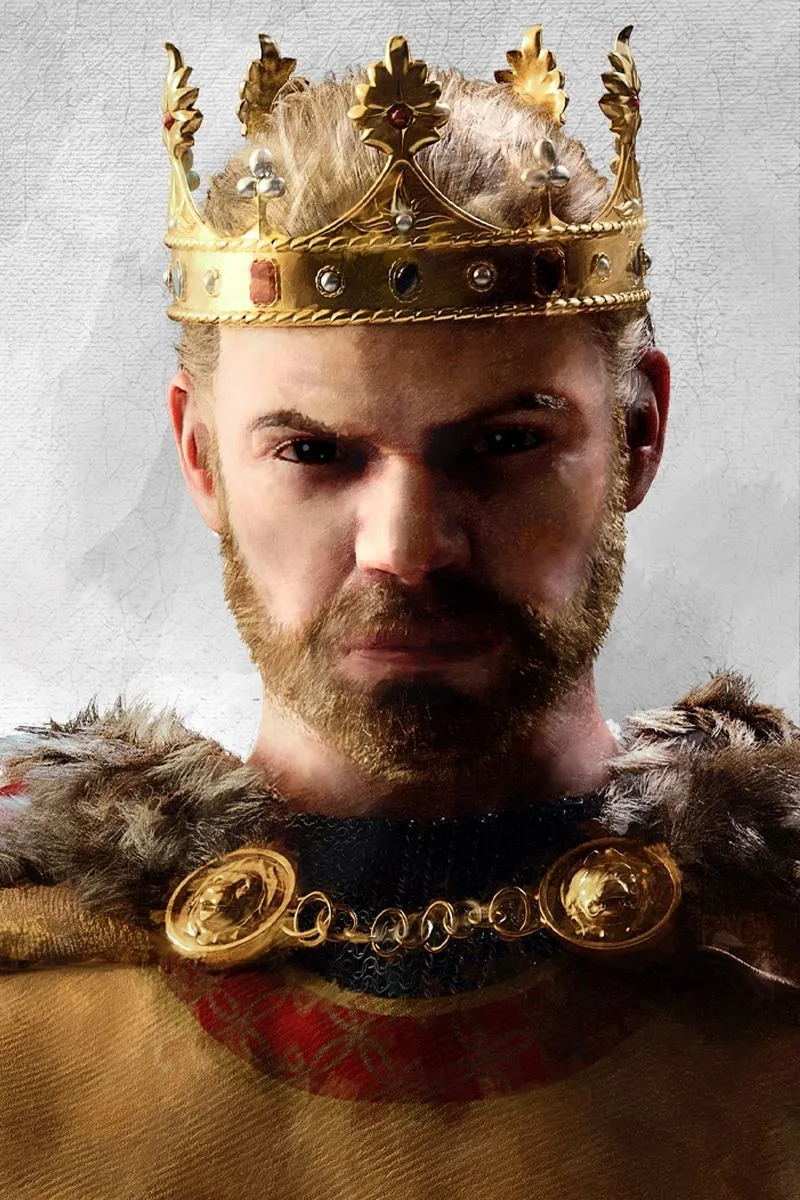 Nhân vật hoàng gia và giao diện quản lý gia tộc trong Crusader Kings 3.
