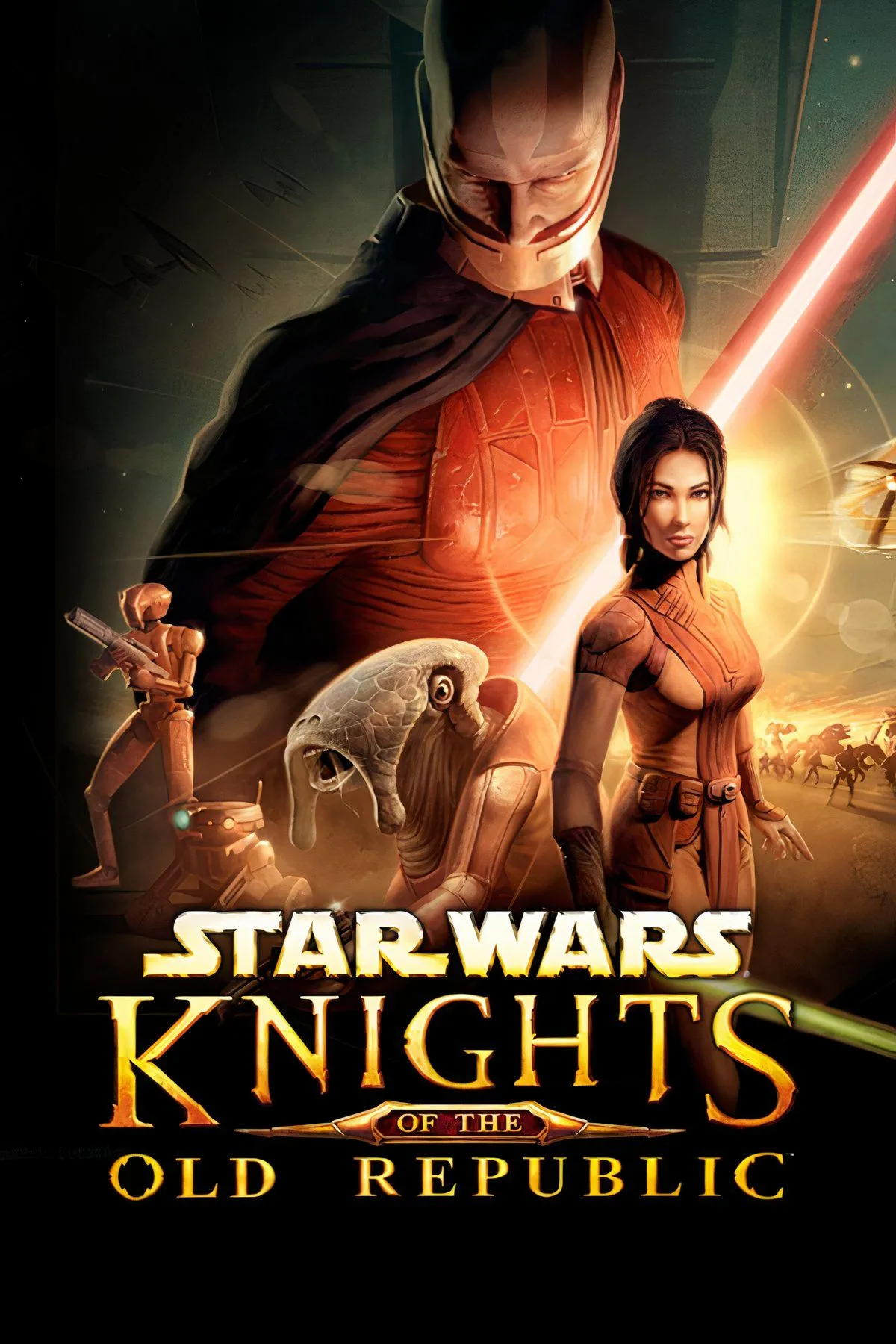 Nhân vật Jedi/Sith trong Star Wars Knights of the Old Republic, thể hiện tùy biến nhân vật và lựa chọn phe phái