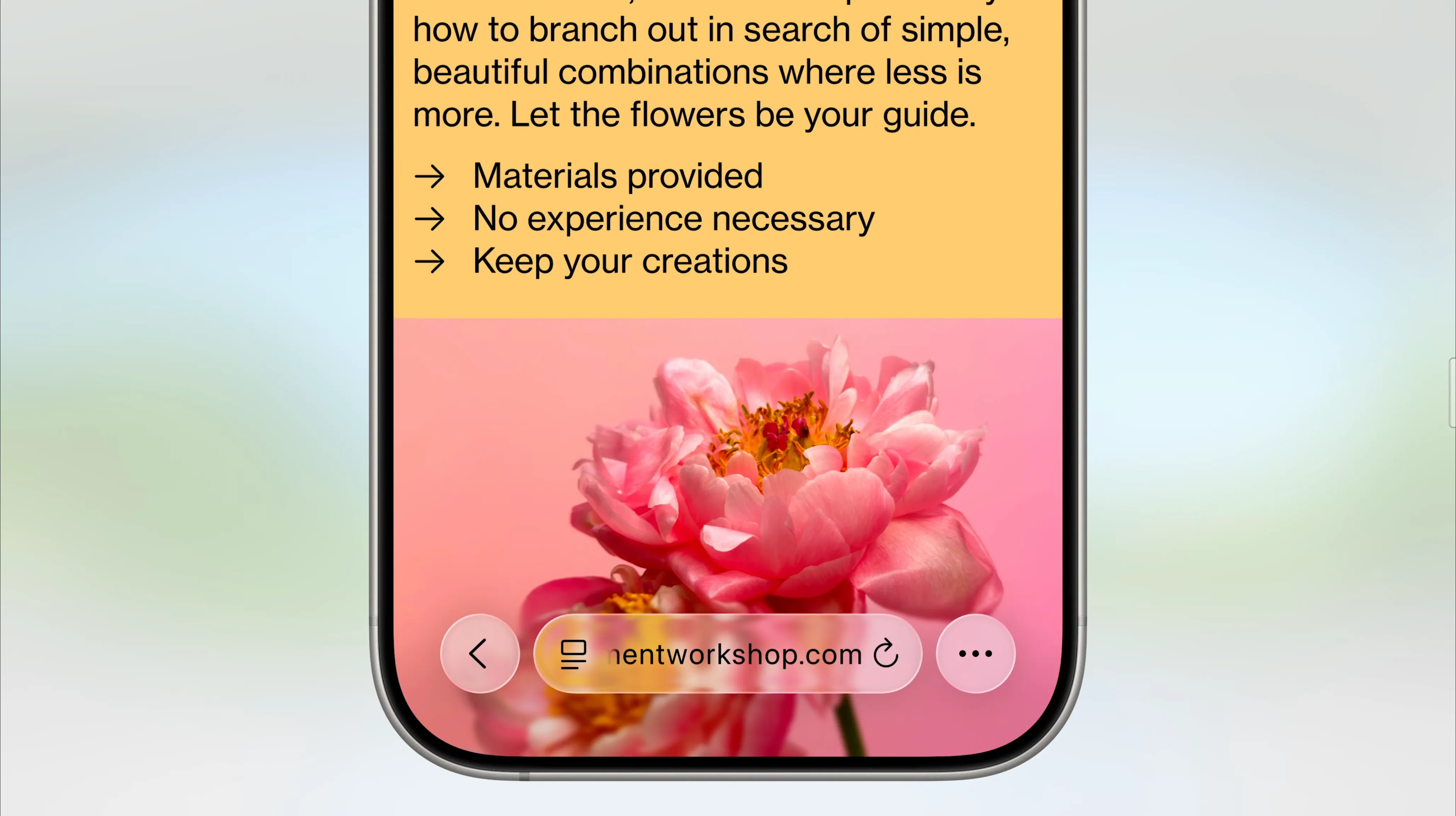 Thanh URL Safari của iOS 26.