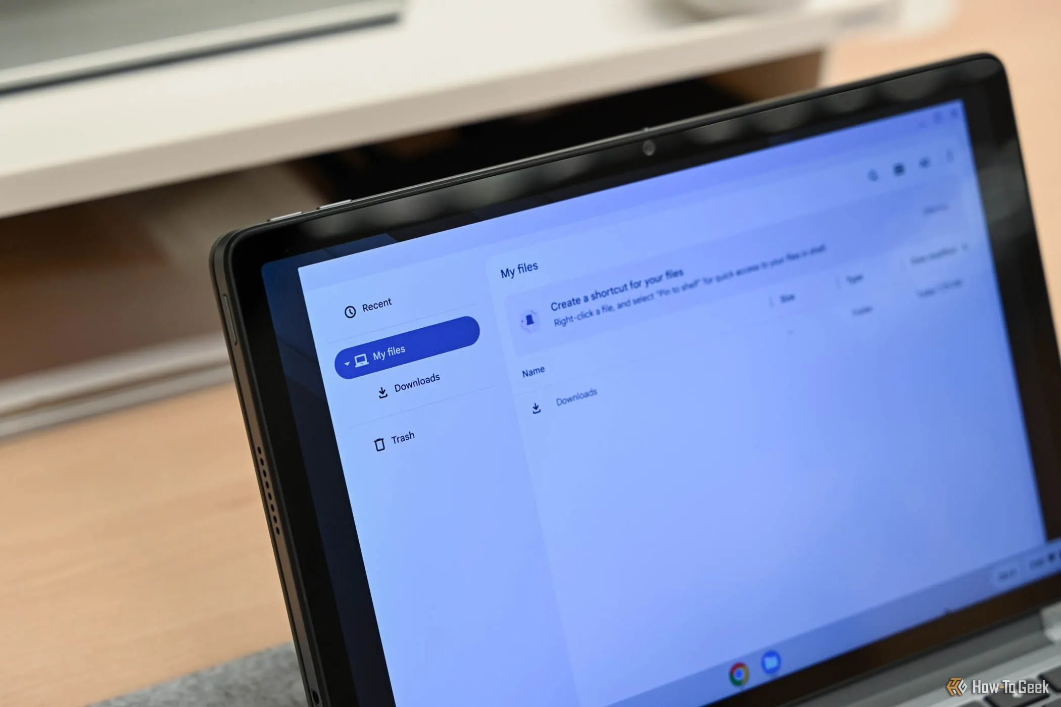 Thẻ &quot;Tệp của tôi&quot; trên Lenovo Chromebook Duet 11 inch