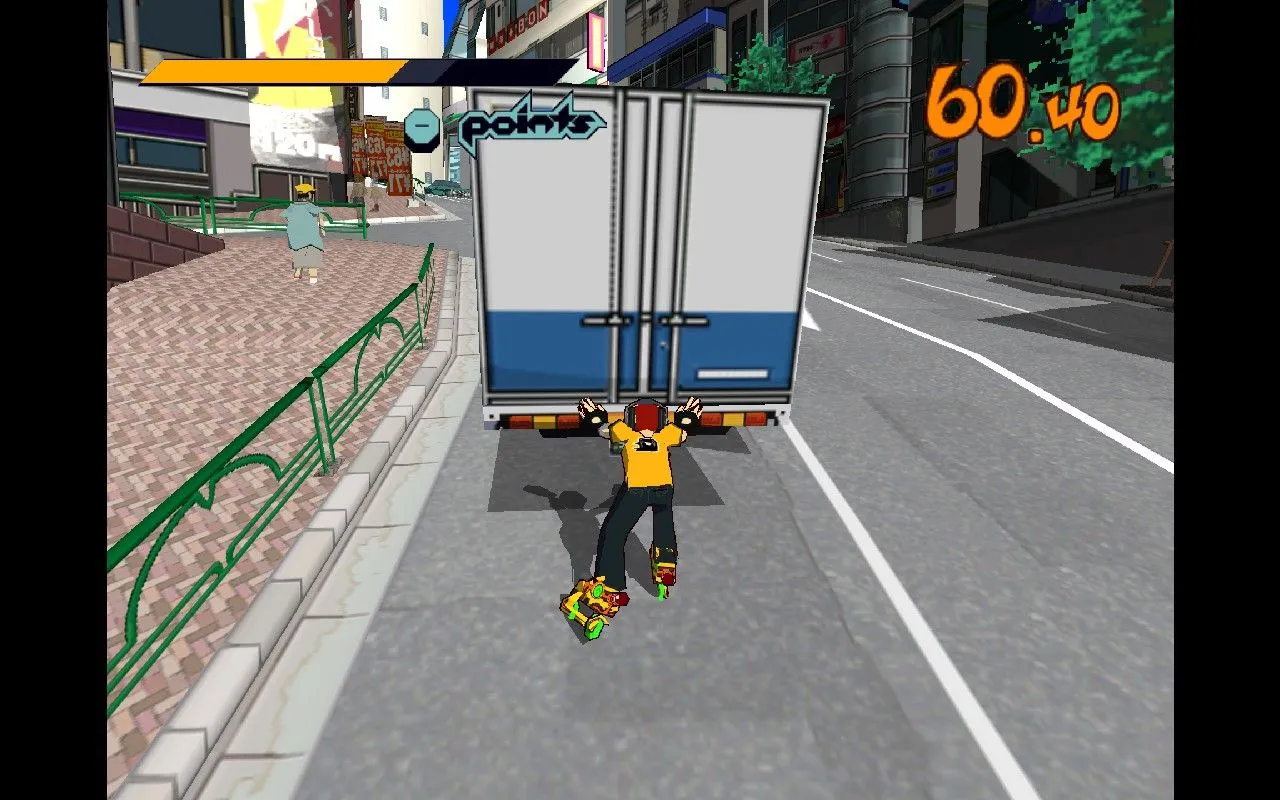 Tựa game Jet Set Radio được chơi trên Steam Deck với độ phân giải gấp 3 lần gốc, minh họa chất lượng đồ họa ấn tượng khi giả lập game Dreamcast.