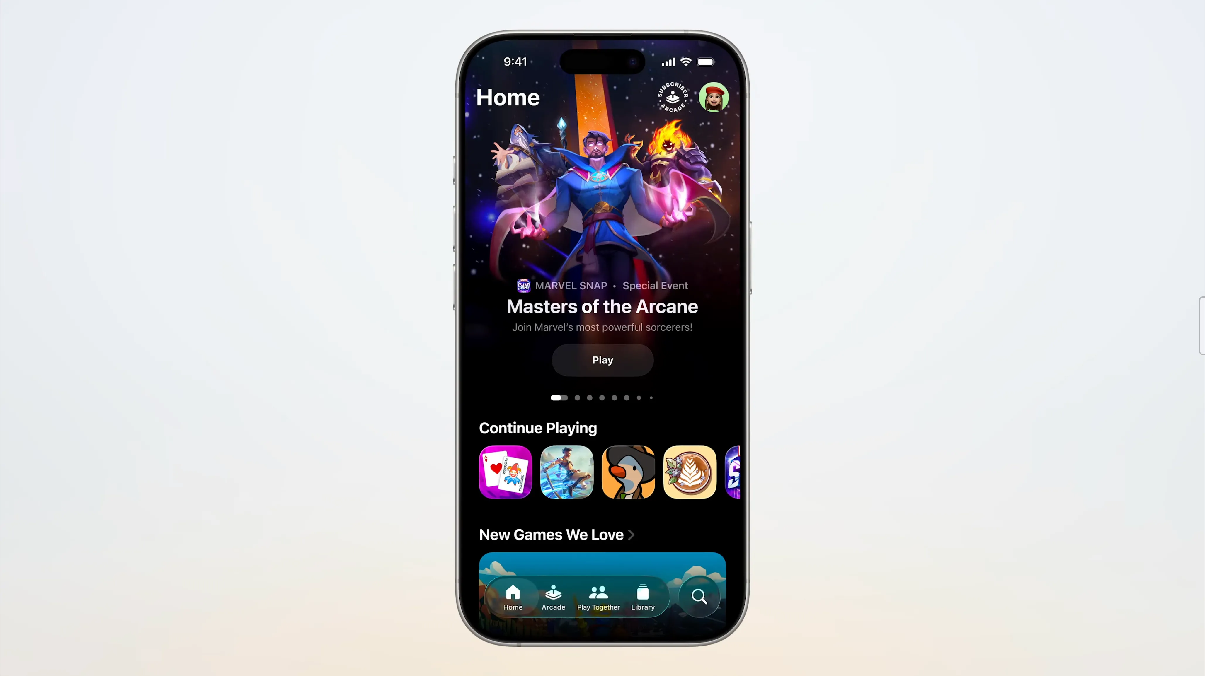 Ứng dụng Games mới của iOS 26.