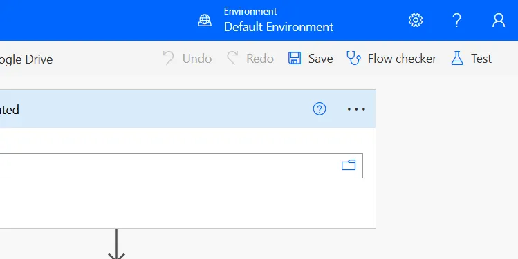 Vị trí nút &quot;Test&quot; trong giao diện Power Automate for Web để kiểm tra hoạt động của luồng.