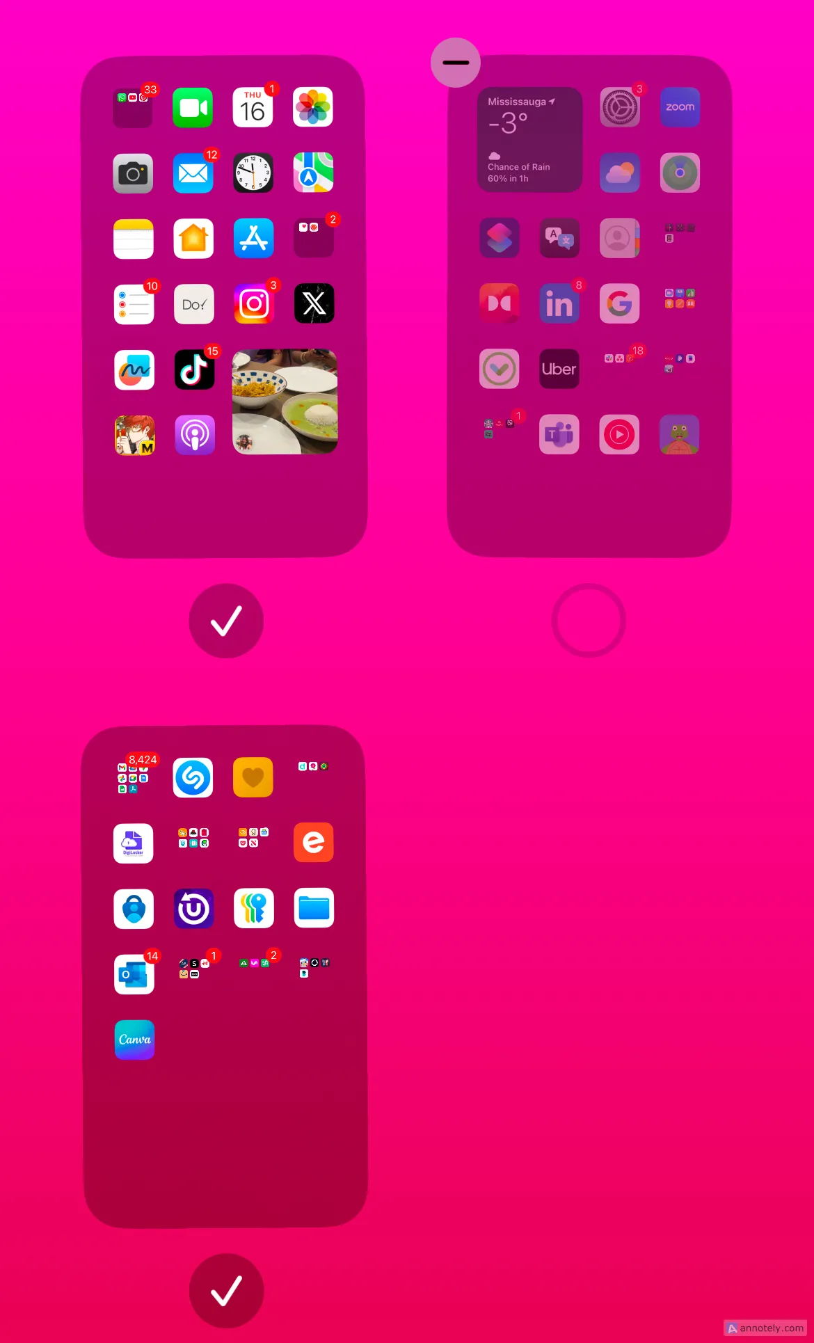Ẩn các trang màn hình chính trên iPhone