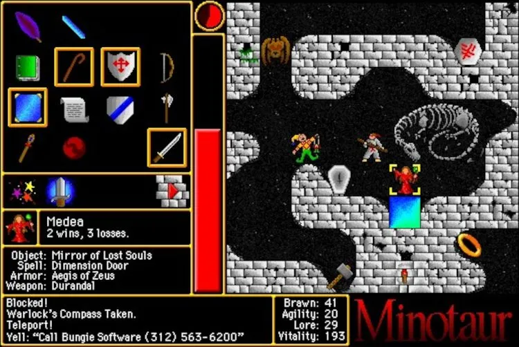 Ảnh chụp màn hình gameplay chế độ nhiều người chơi trong Minotaur The Labyrinths of Crete