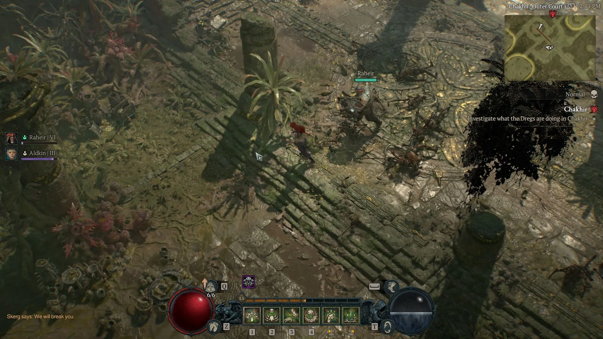 Bản đồ thế giới mở của Diablo IV, minh họa sự khác biệt về phong cách so với Diablo II