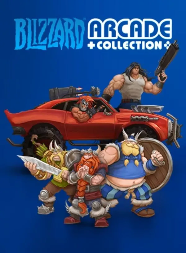 Bìa game Blizzard Arcade Collection, tập hợp các tựa game cổ điển với hệ thống lưu game qua mật khẩu.