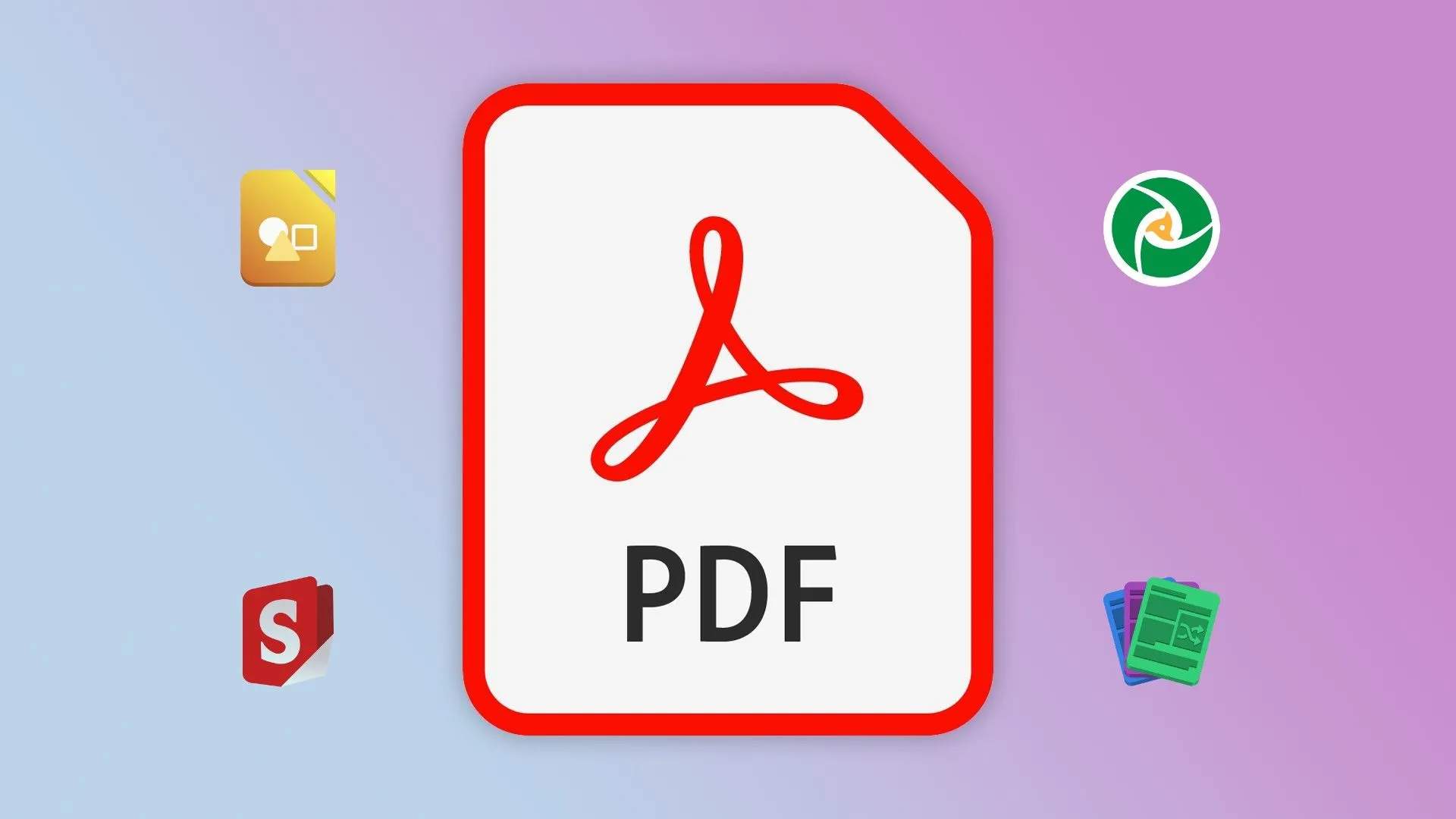 Biểu tượng Adobe PDF cùng nhiều biểu tượng trình chỉnh sửa PDF khác