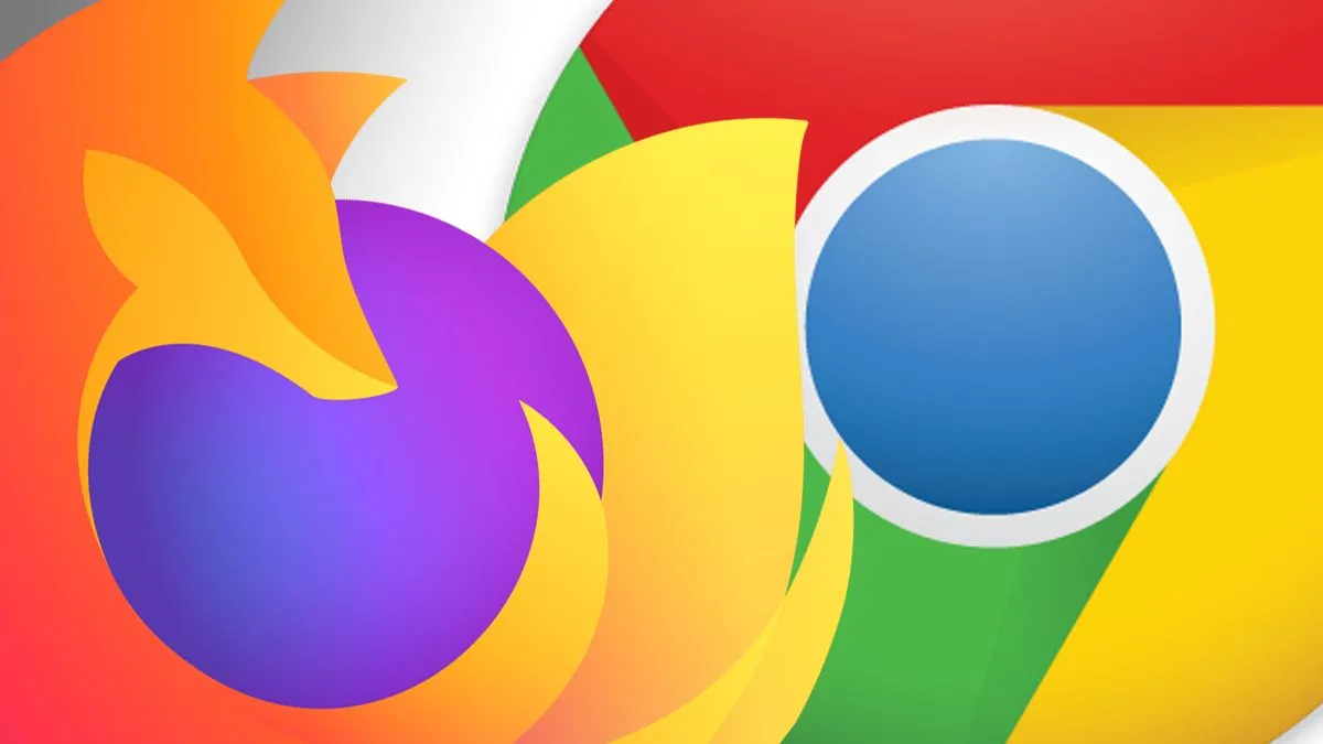 Biểu tượng Chrome và Firefox cạnh nhau, đại diện cho giải pháp sử dụng hai trình duyệt