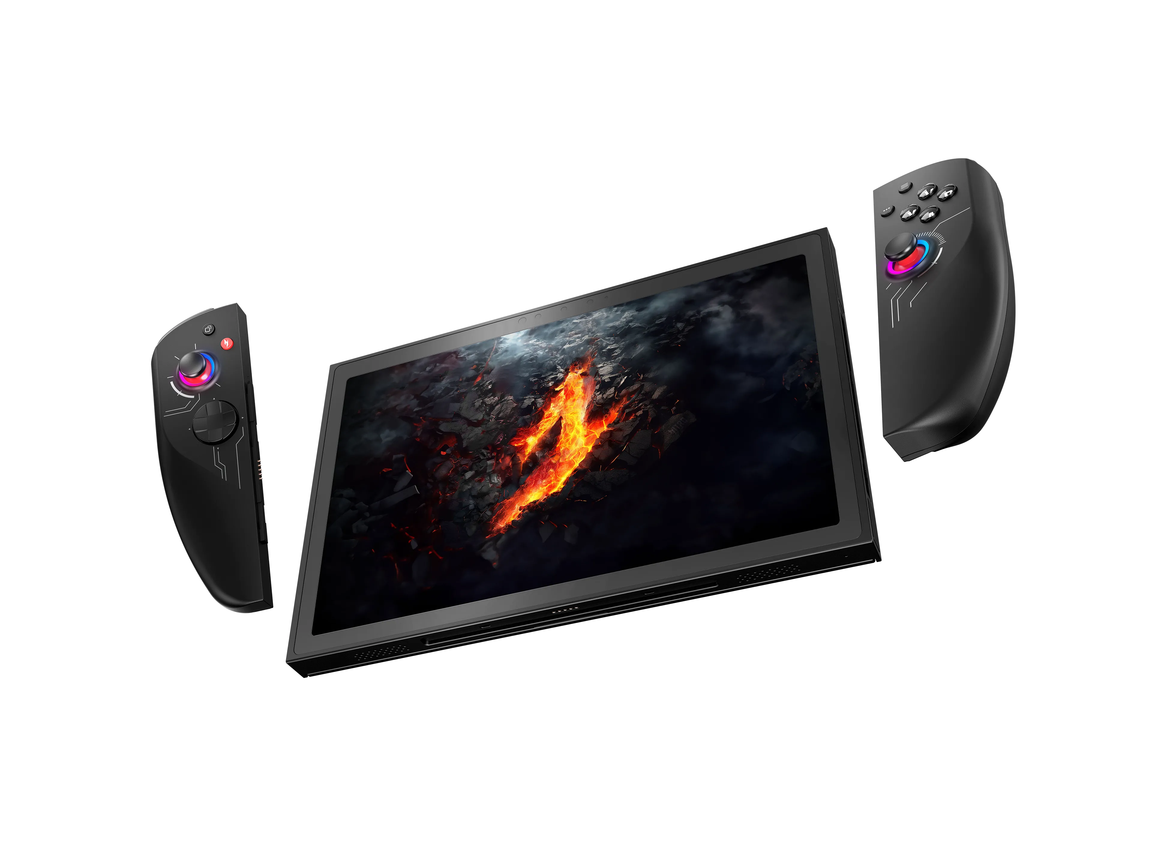 Bộ điều khiển trên Acer Nitro Blaze 11 đang được tháo rời, thể hiện tính linh hoạt của thiết bị.