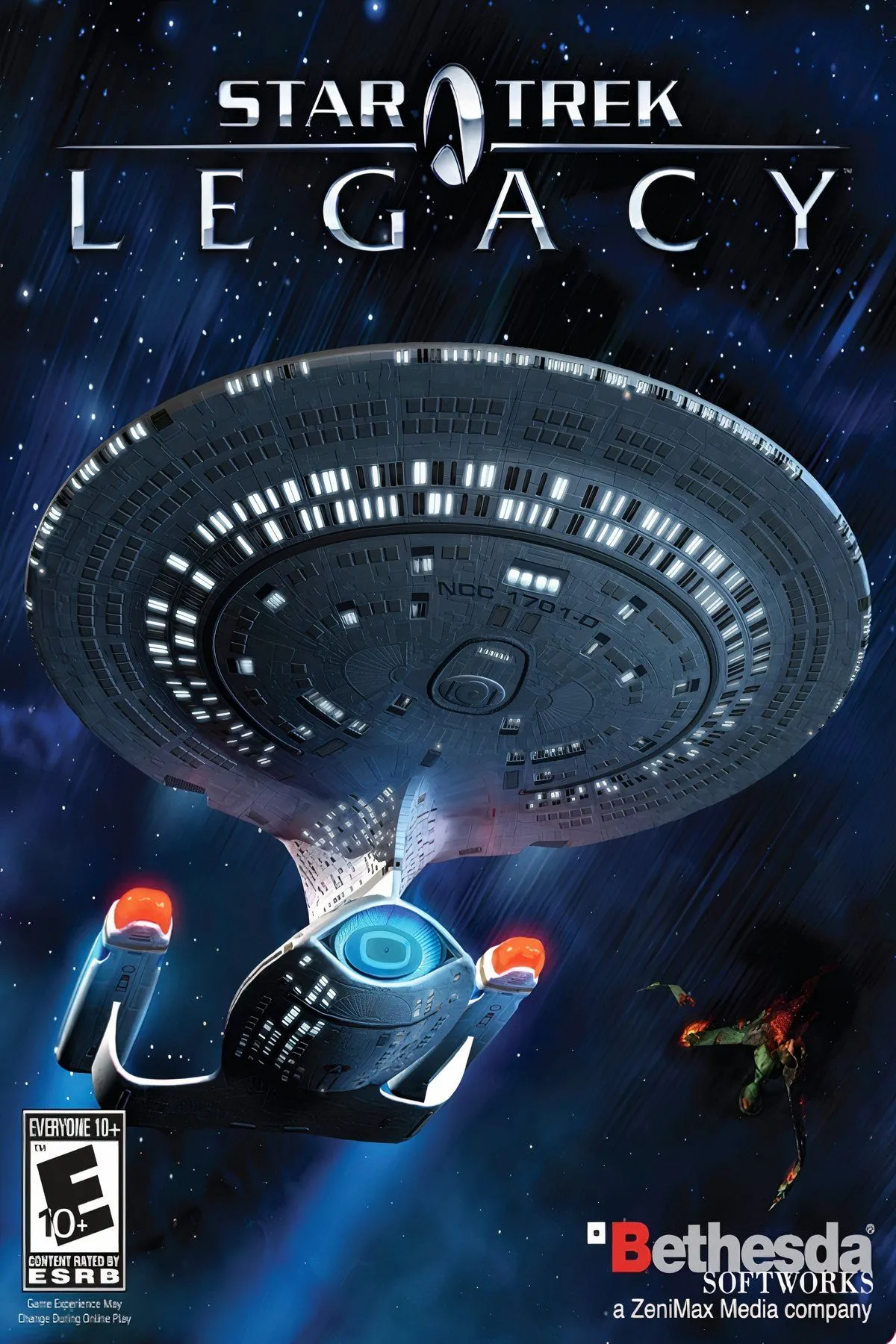 Bốn tàu vũ trụ Star Trek đang bay trong không gian với phông nền là một tinh vân