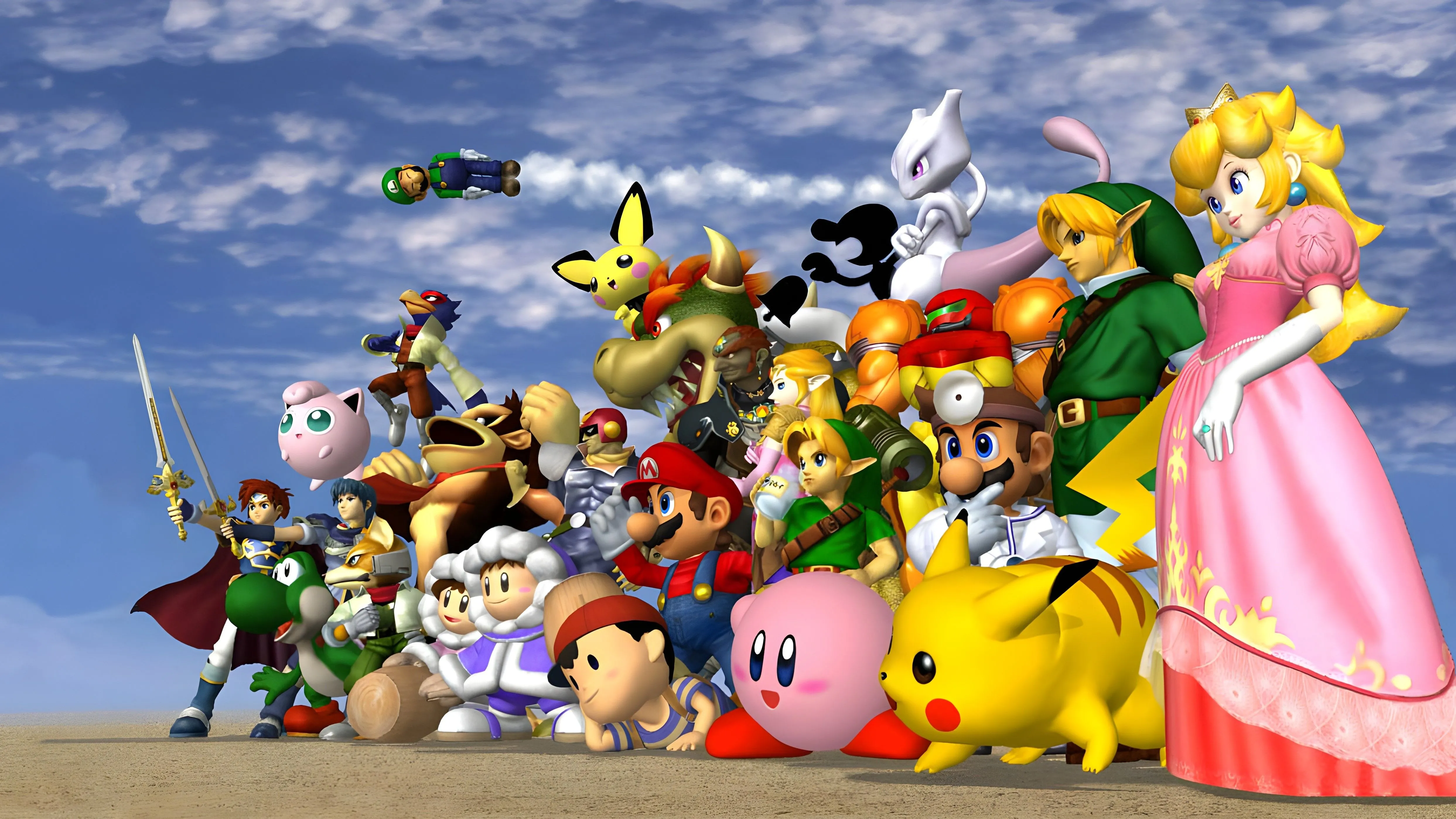 Các nhân vật game đối kháng Super Smash Bros. Melee sẵn sàng cho trận chiến