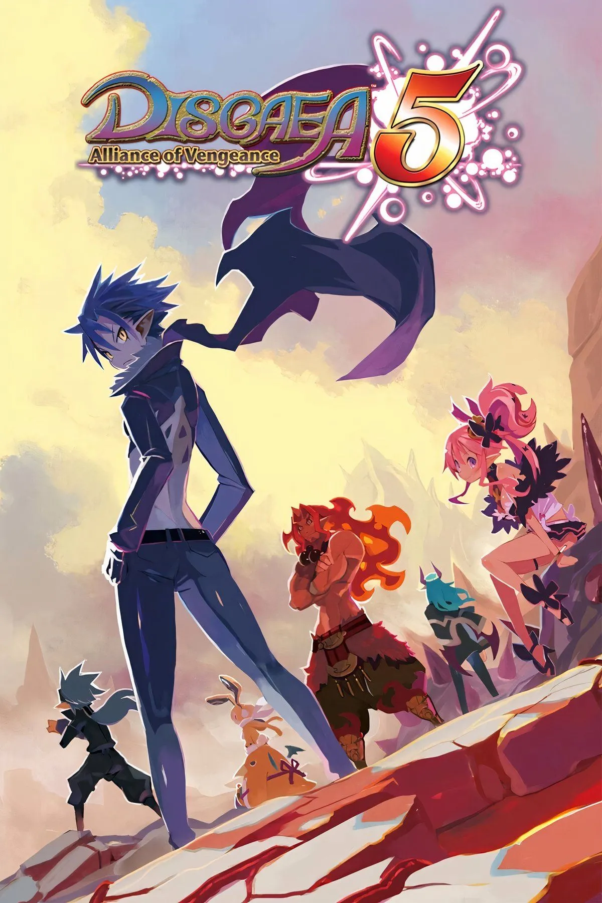 Các nhân vật với kỹ năng đặc biệt và hiệu ứng chiến đấu trong Disgaea 5: Alliance of Vengeance