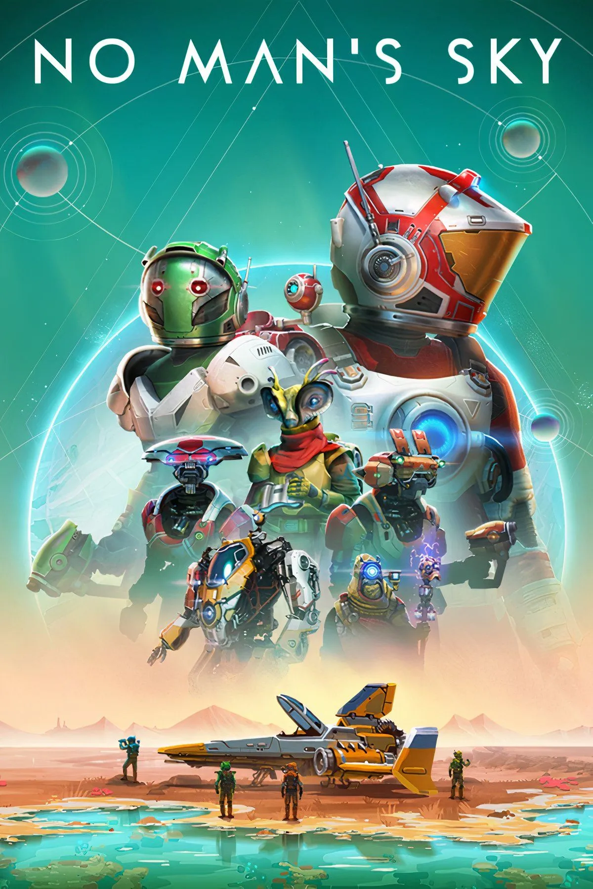 Căn cứ ngoài hành tinh trong No Man's Sky với kiến trúc hiện đại và phi thuyền