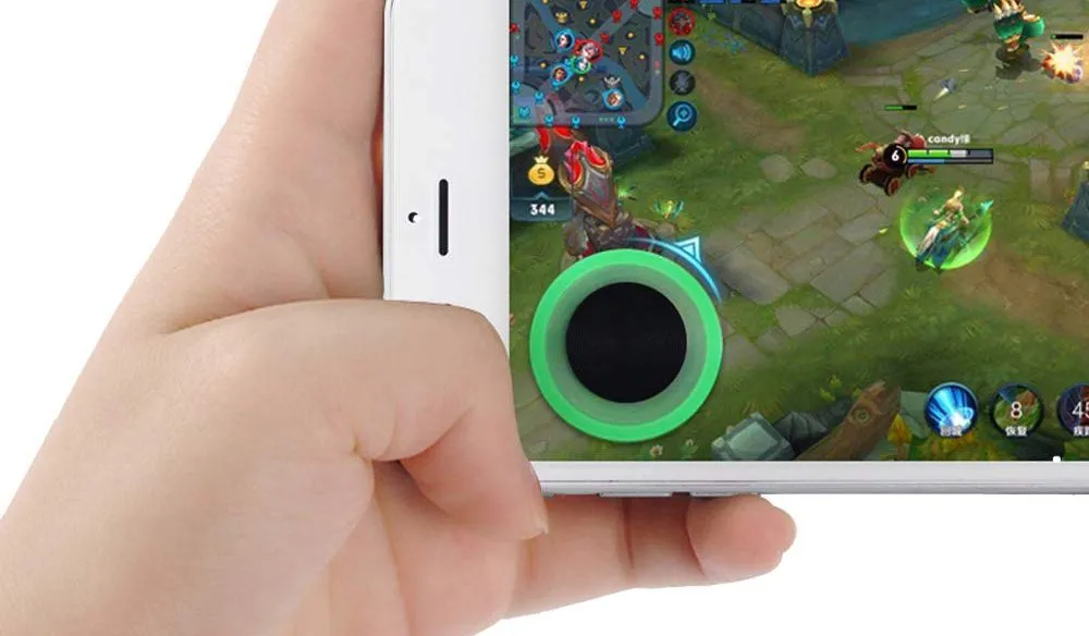 Cần điều khiển joystick dán màn hình Vakili, mang lại trải nghiệm điều khiển vật lý cho game thủ di động trên smartphone và tablet.