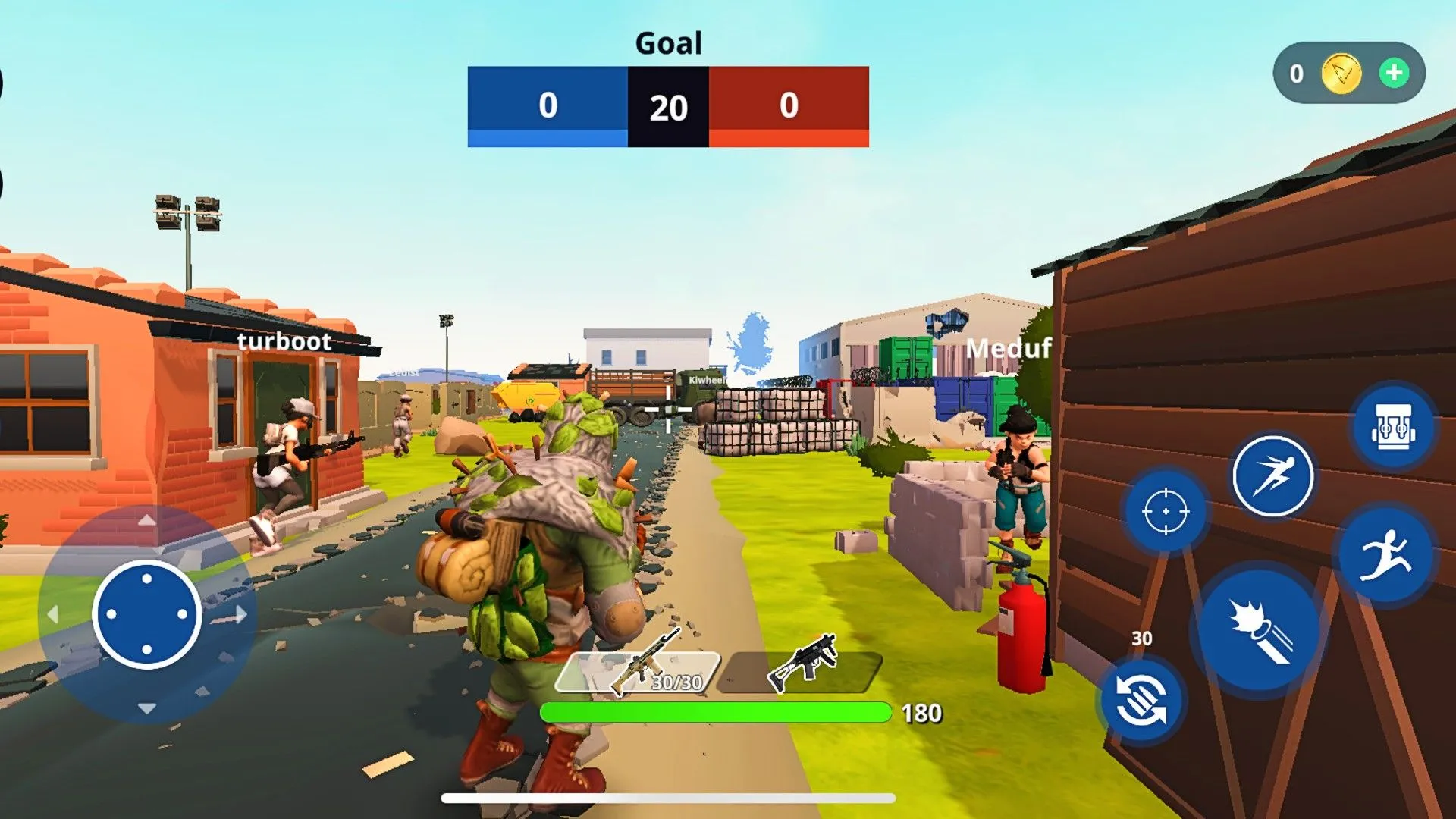 Cảnh game 3D được tạo bằng Struckd, một quái vật cầm vũ khí nhắm vào nhân vật, thể hiện khả năng tạo game Android 3D