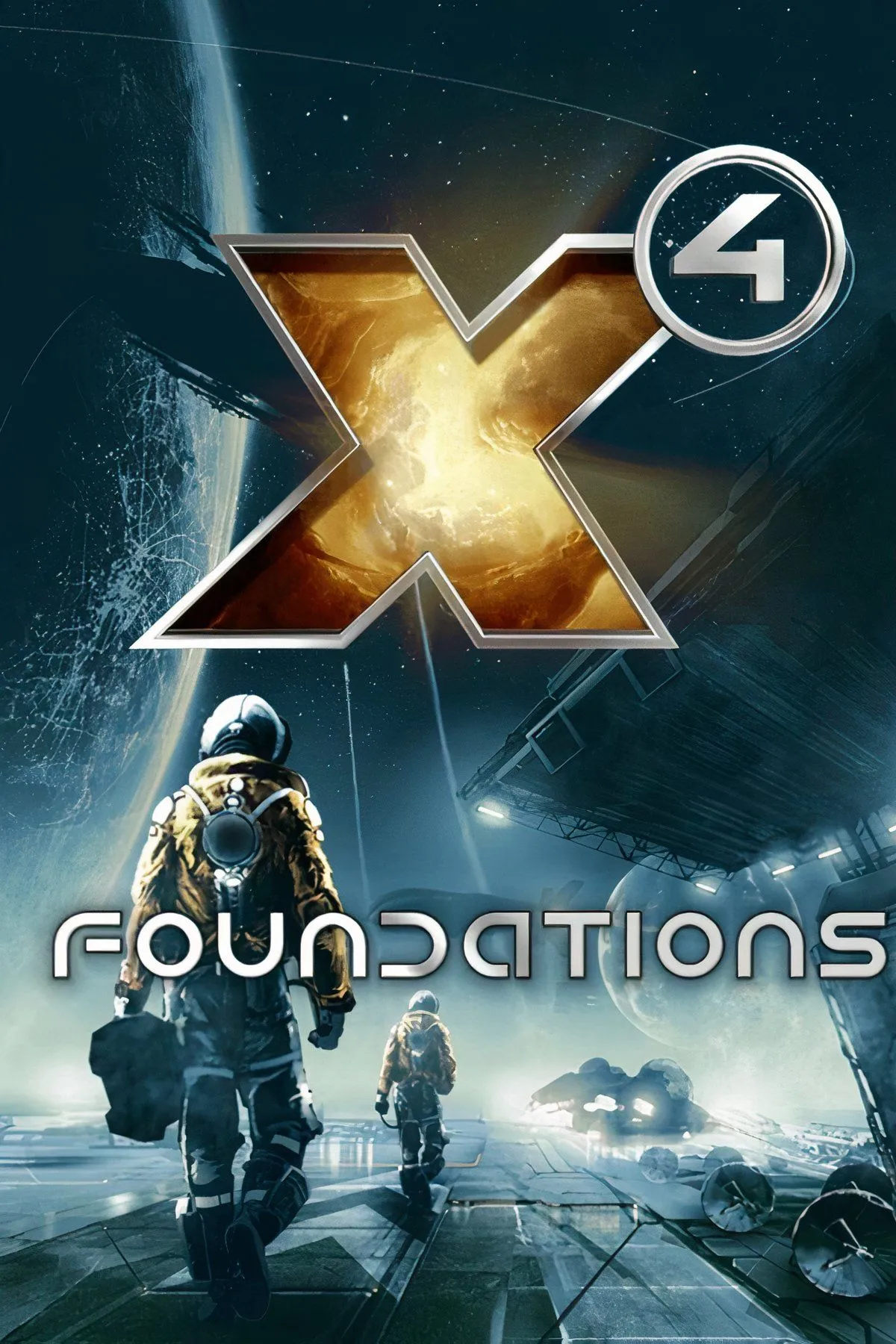 Cảnh giao chiến phi thuyền trong game X4 Foundations