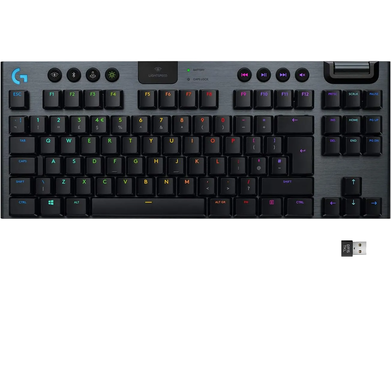 Chi tiết bàn phím Logitech G915 Lightspeed TKL, đại diện cho bàn phím không dây cao cấp