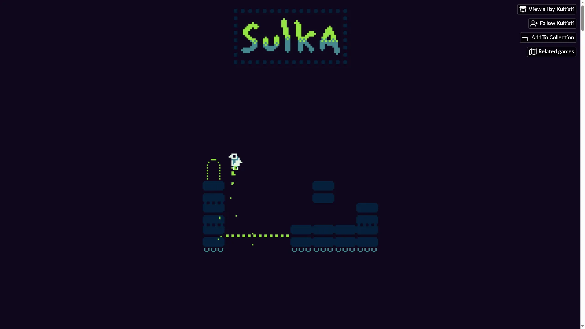 Chú chim dễ thương sử dụng trọng lực để vượt qua màn chơi trong game Sulka