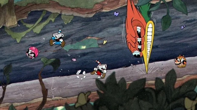 Cuphead có thể được chơi trực tuyến qua PlayStation, với phong cách hoạt hình cổ điển.