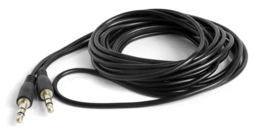 Dây cáp âm thanh 3.5mm stereo, thường dùng để kết nối tai nghe hoặc loa với màn hình.
