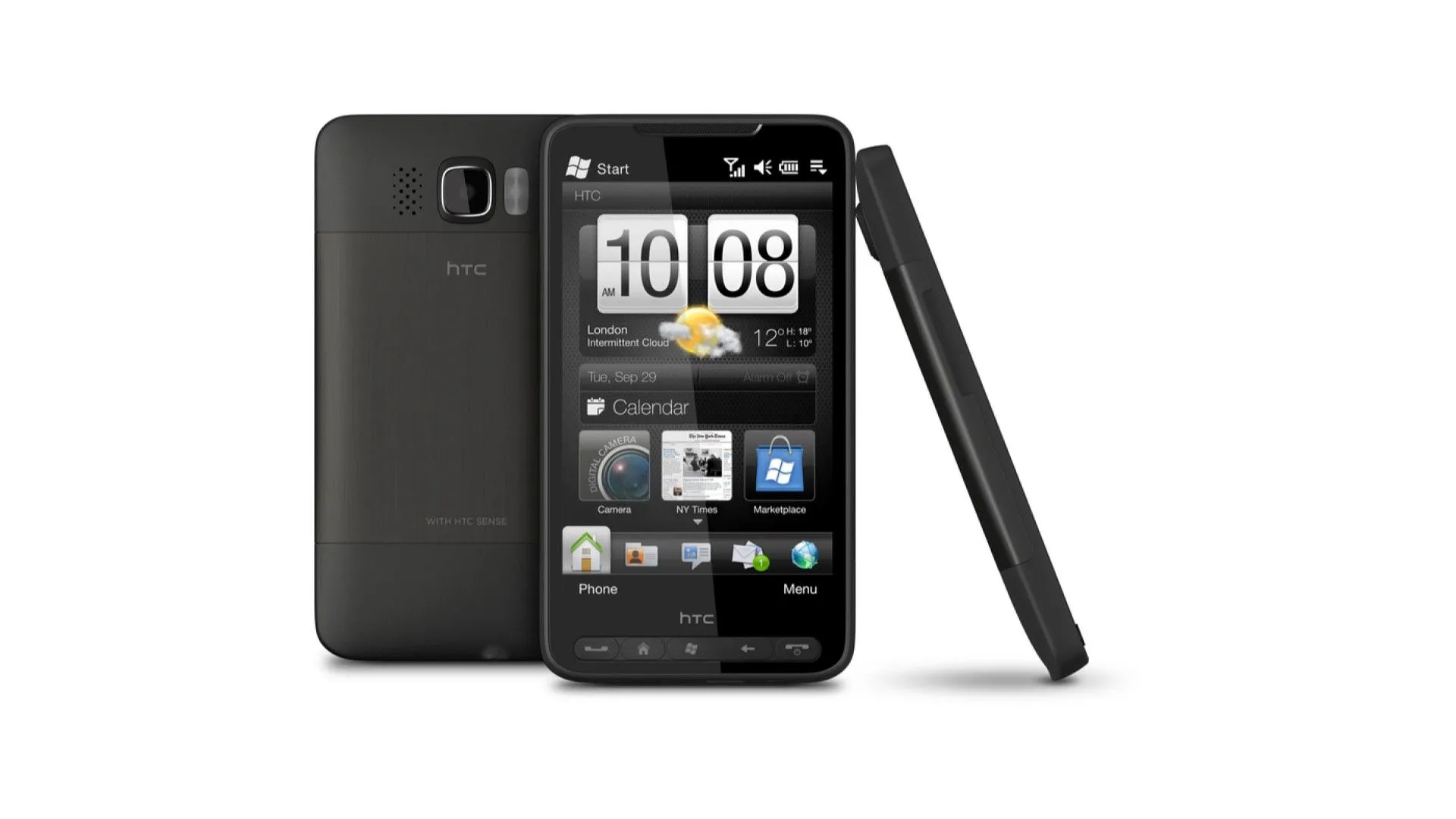 Điện thoại HTC HD2, một kiệt tác Windows Mobile với màn hình lớn và khả năng tùy biến huyền thoại.