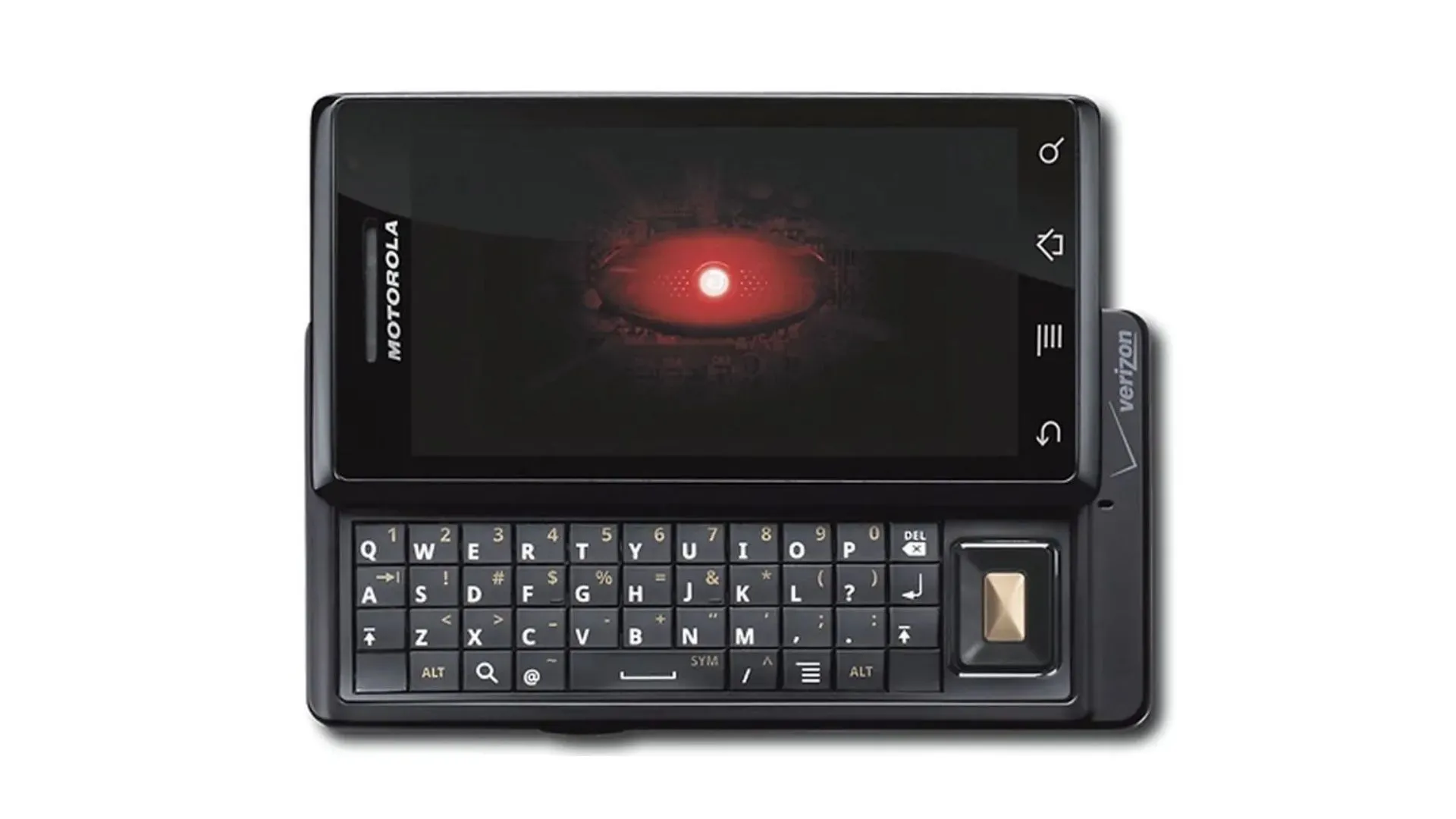 Điện thoại Motorola Droid của Verizon với bàn phím trượt màu đen
