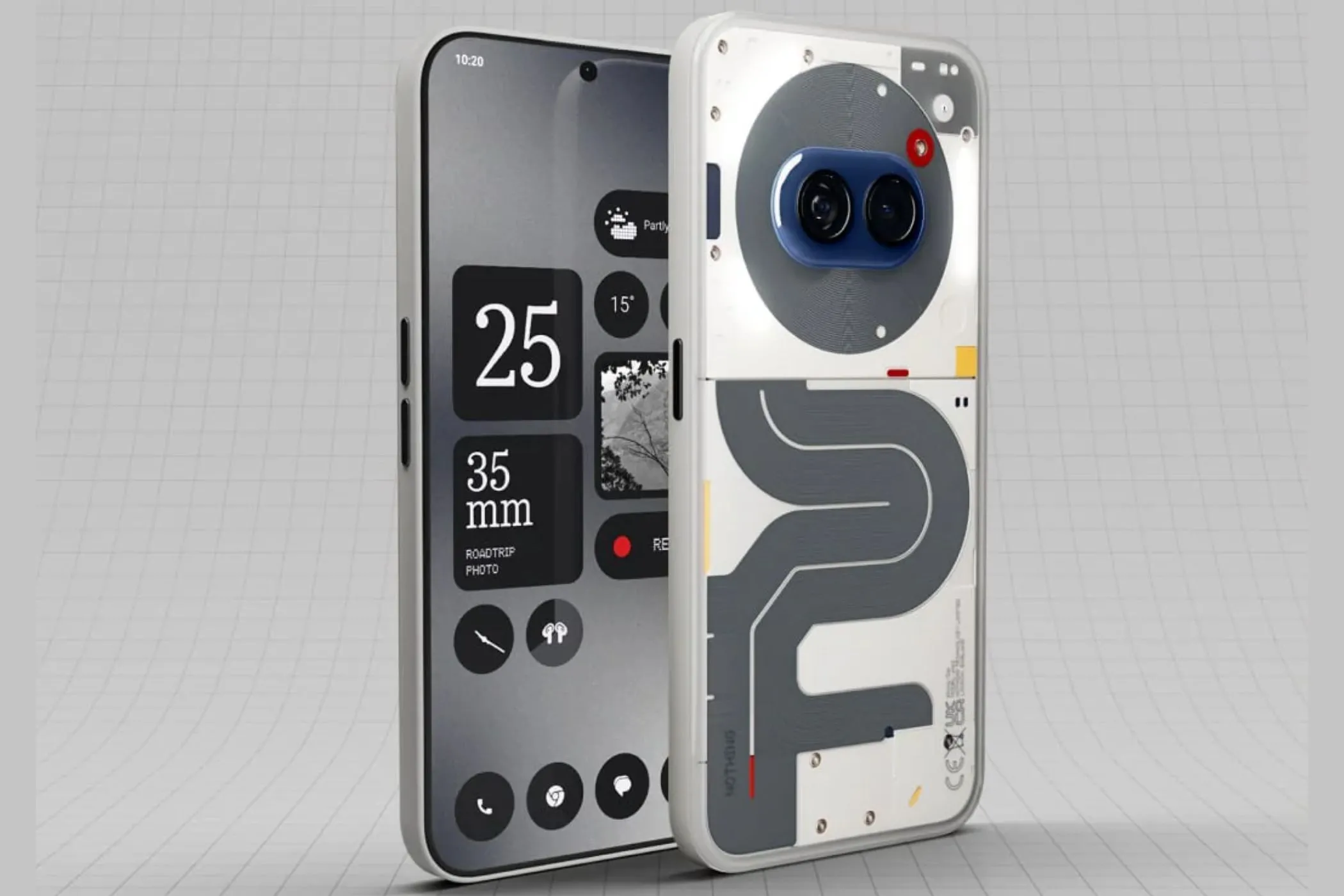 Điện thoại Nothing Phone 2a với thiết kế Glyph Interface độc đáo.