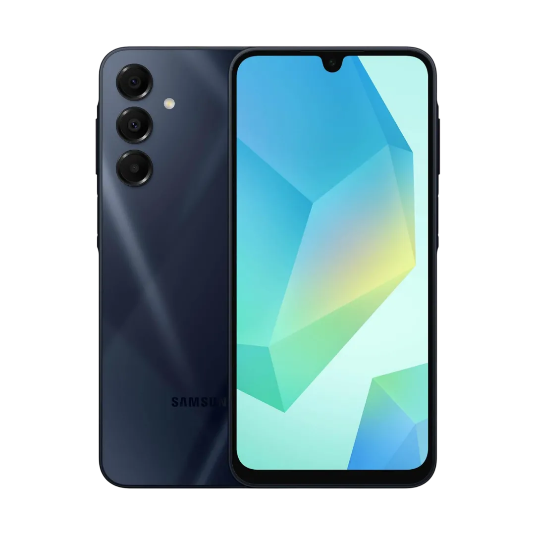 Điện thoại Samsung Galaxy A16 5G màu xanh, màn hình hiển thị sống động