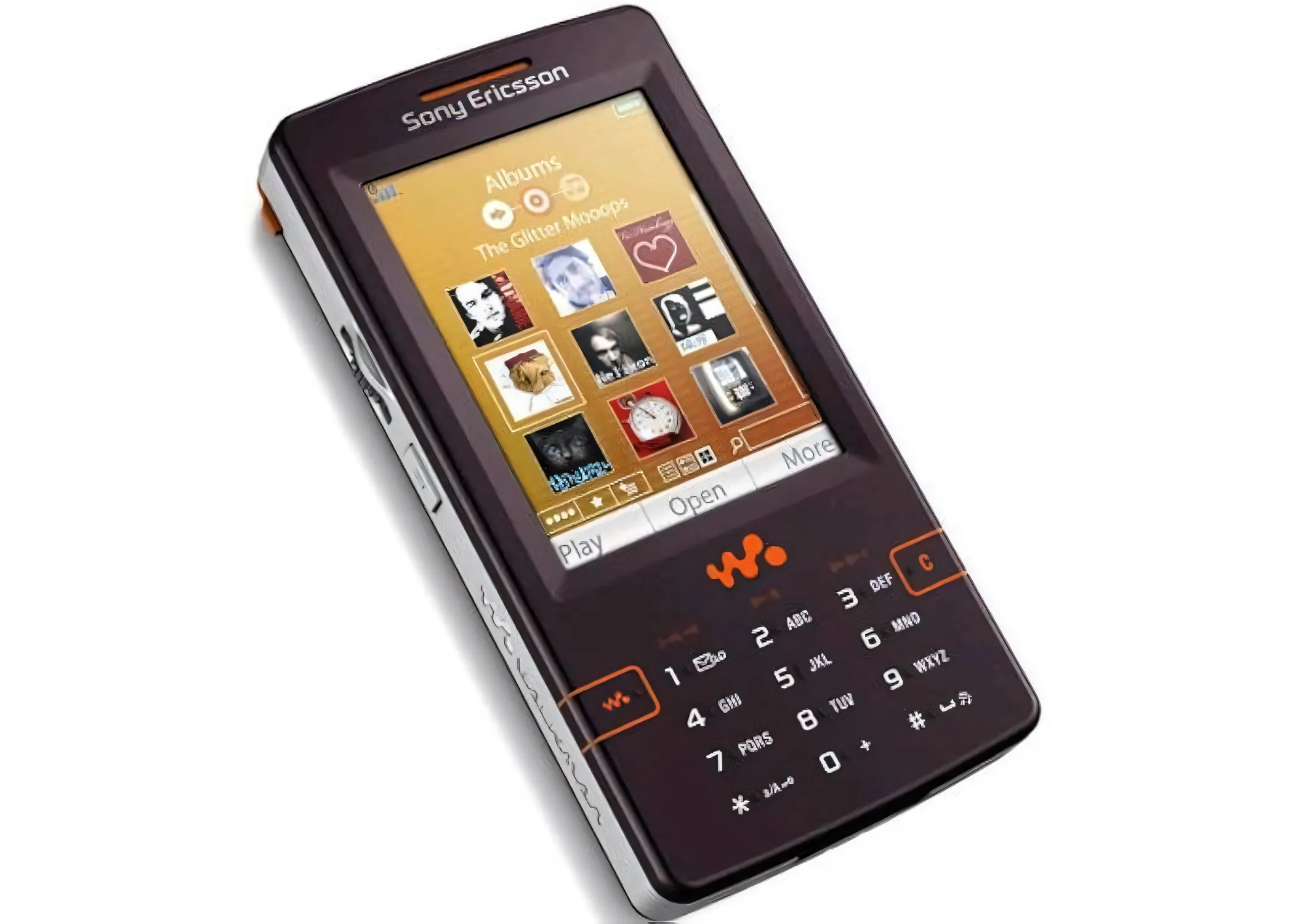 Điện thoại Sony Ericsson W950 chạy Symbian UIQ, nổi bật với khả năng nghe nhạc Walkman.