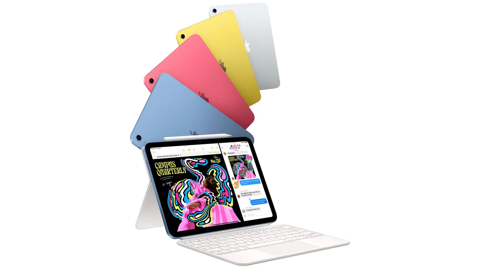 Dòng iPad cơ bản thế hệ thứ 11 với nhiều tùy chọn màu sắc khác nhau.
