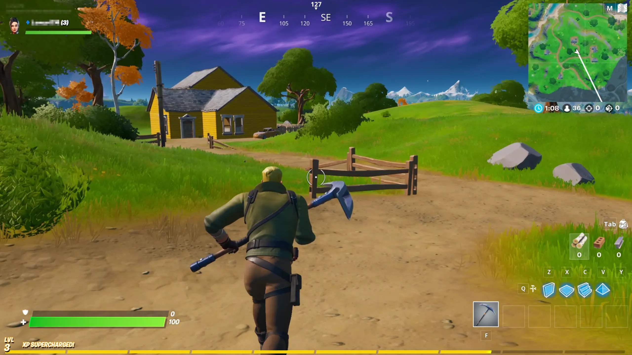 Fortnite đang chạy trên nền tảng GeForce NOW, minh họa khả năng chơi game cloud của tựa game bắn súng sinh tồn này.