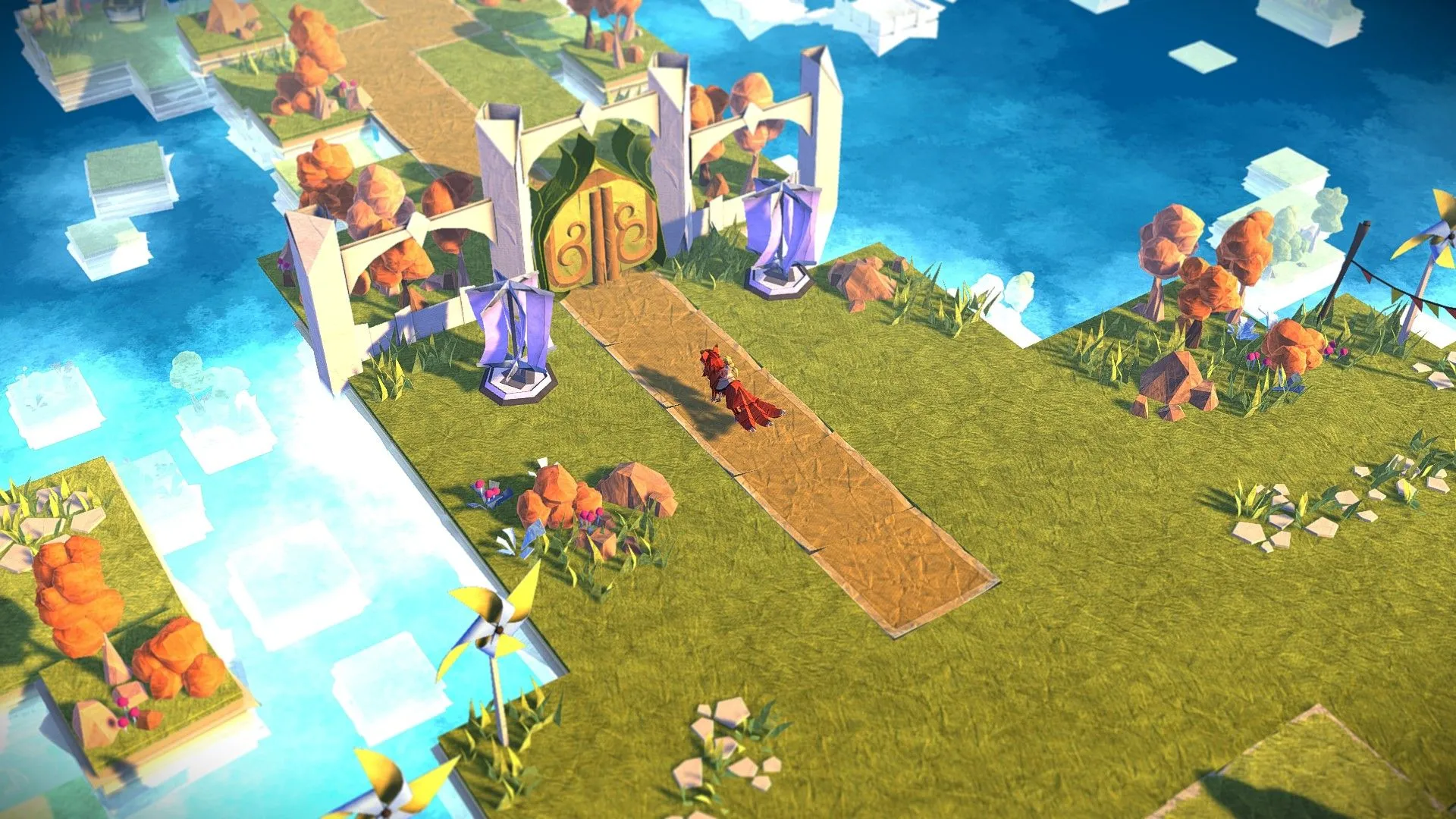 Gameplay của Epistory - Typing Chronicles, một cuộc phiêu lưu giả tưởng nơi bạn định hình thế giới bằng cách gõ phím.
